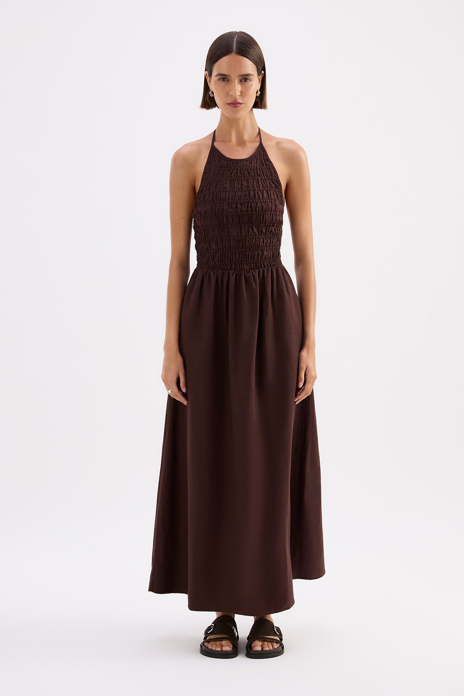 Mira Maxi Dress Raisin 