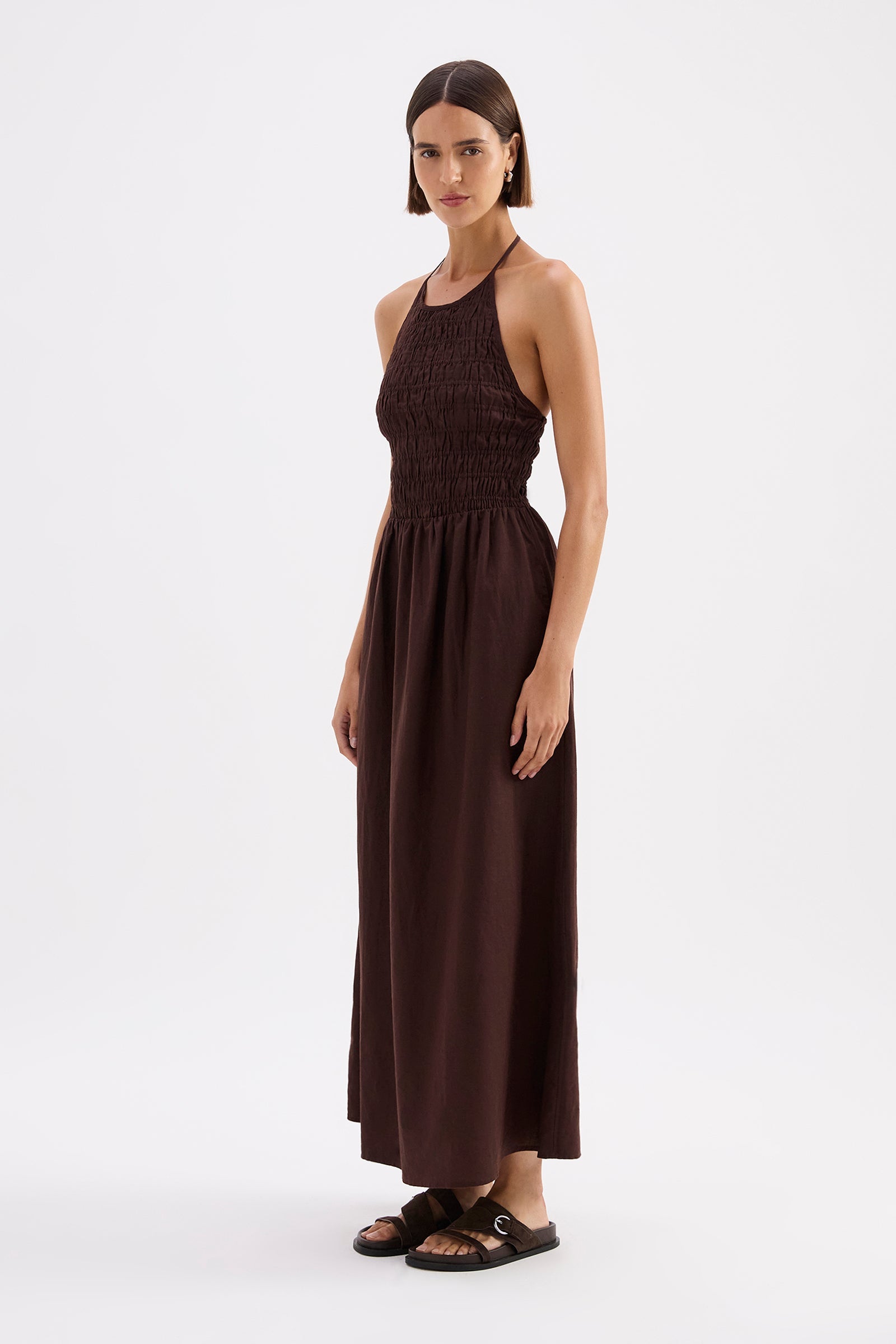 Mira Maxi Dress Raisin 