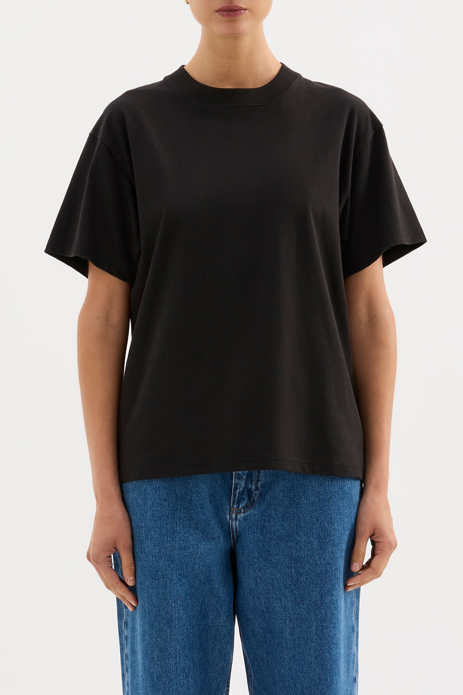Organic Boyfriend Tee Black 