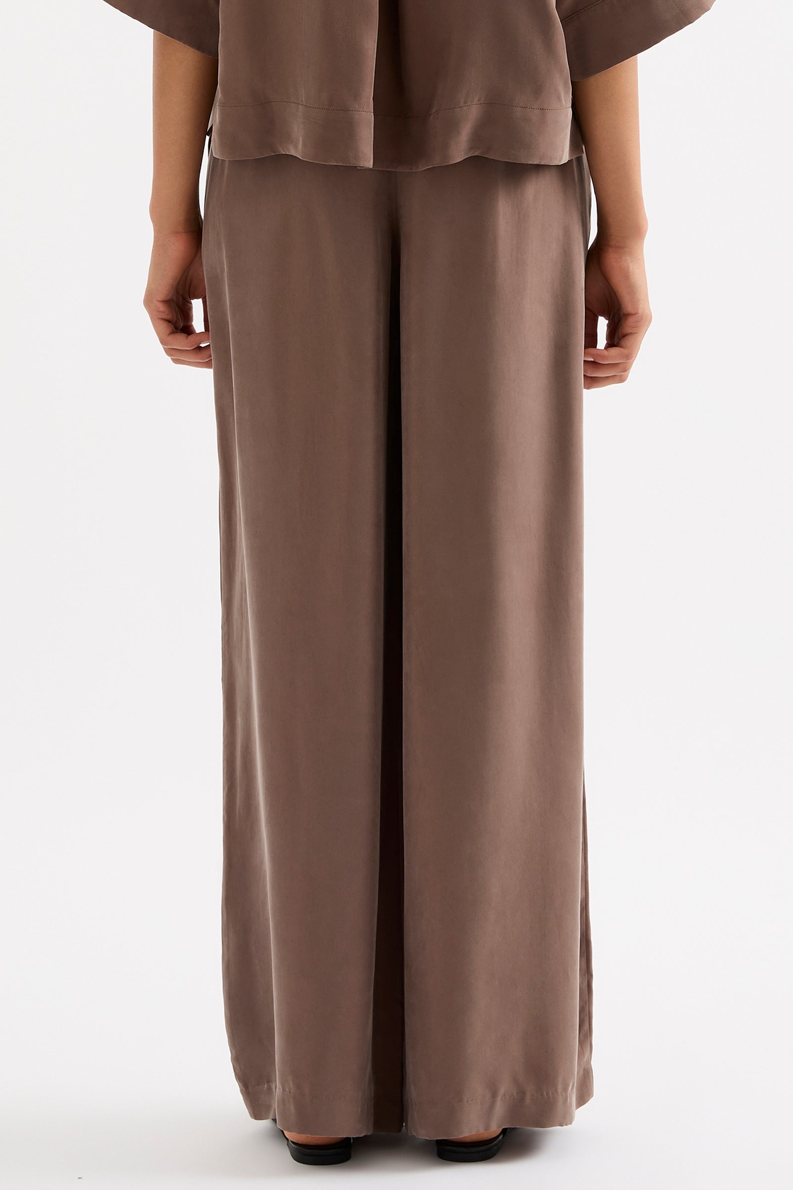 Rika Cupro Pant Chestnut 