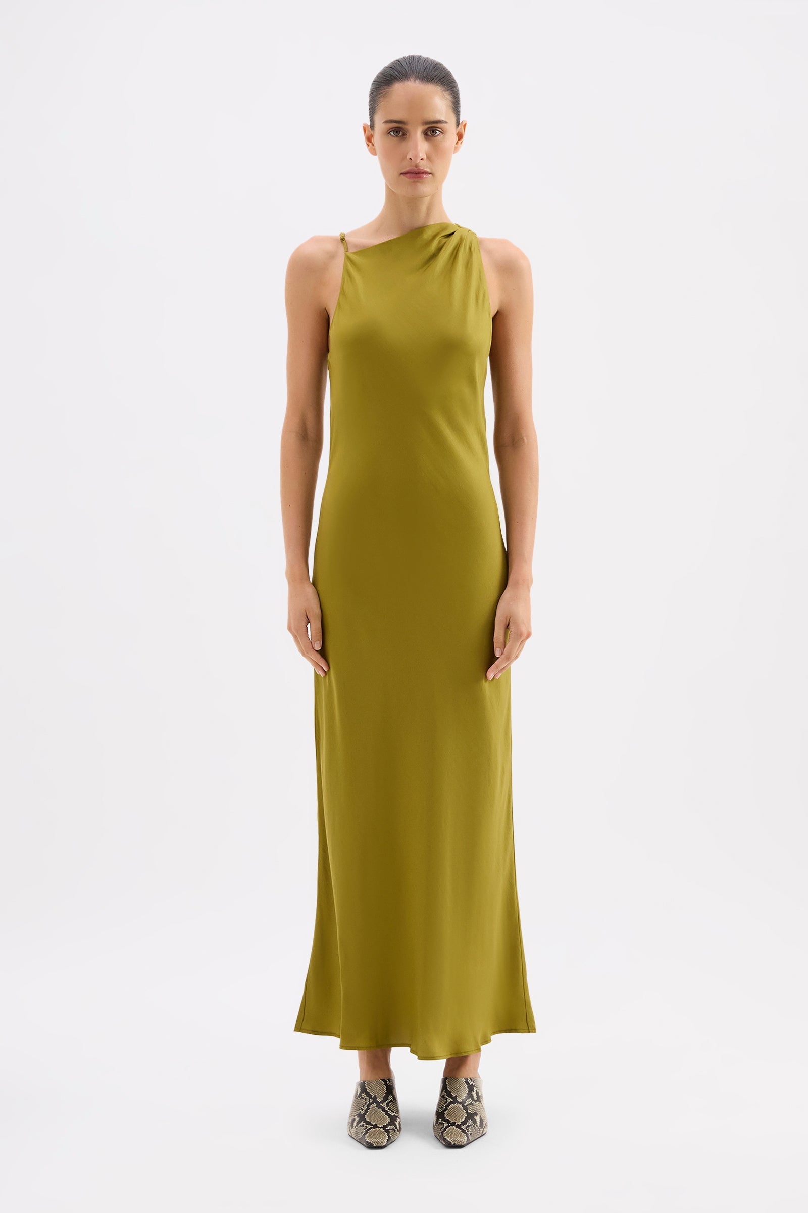 Anthea Tencel Maxi Dress Avocado 