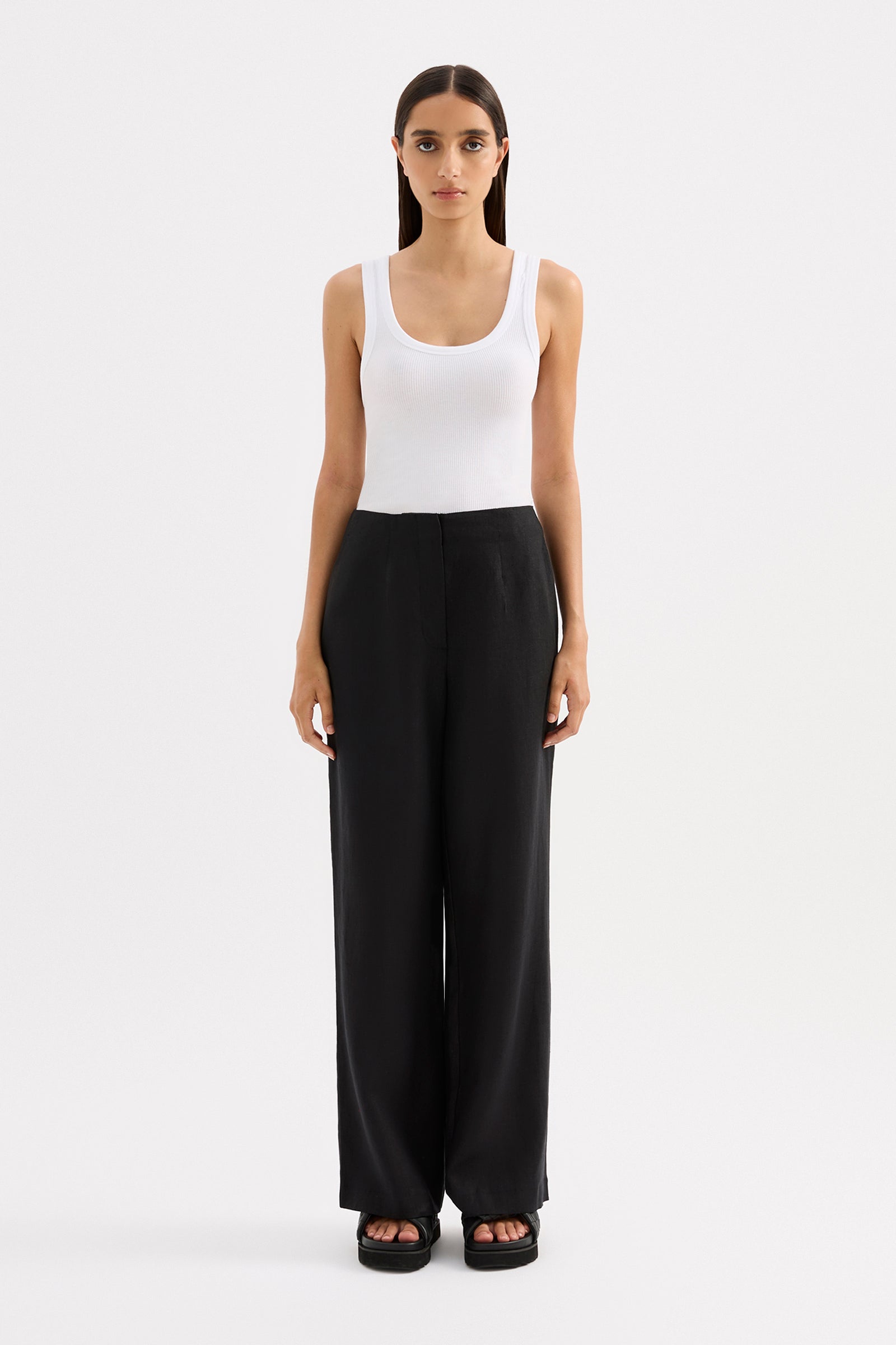 Marli Linen Pant Black 
