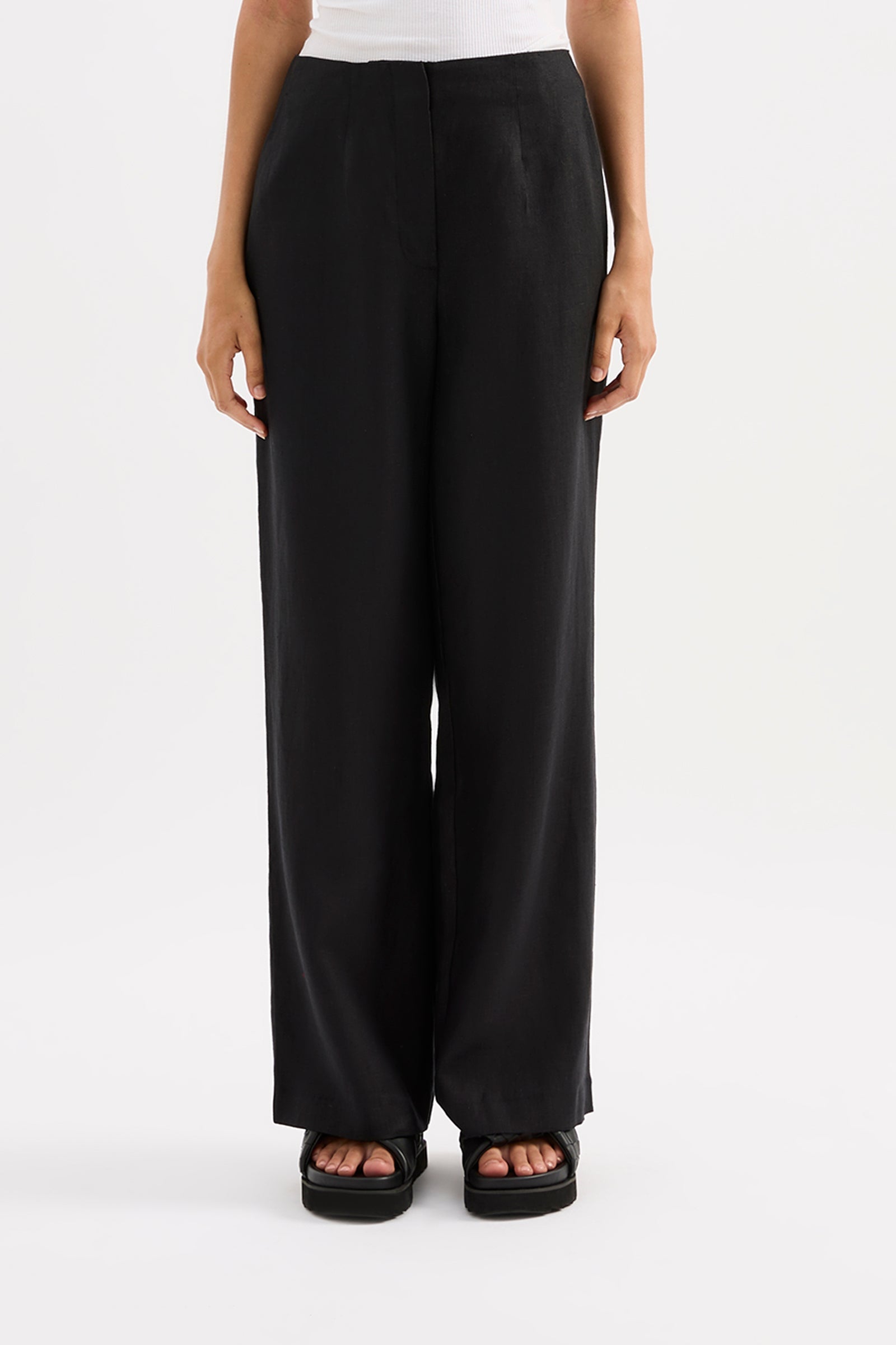 Marli Linen Pant Black 