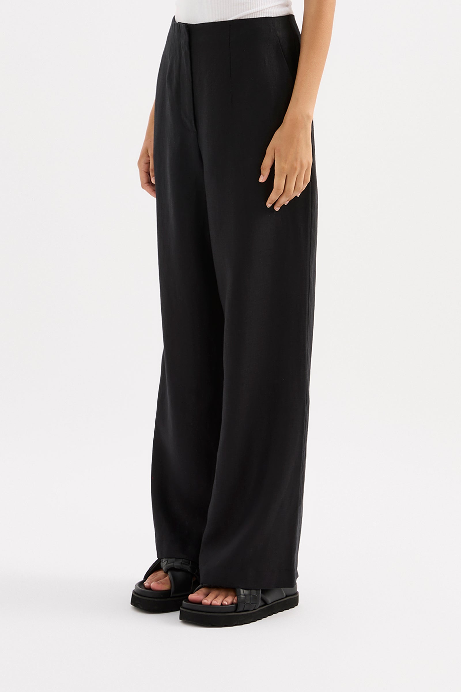 Marli Linen Pant Black 