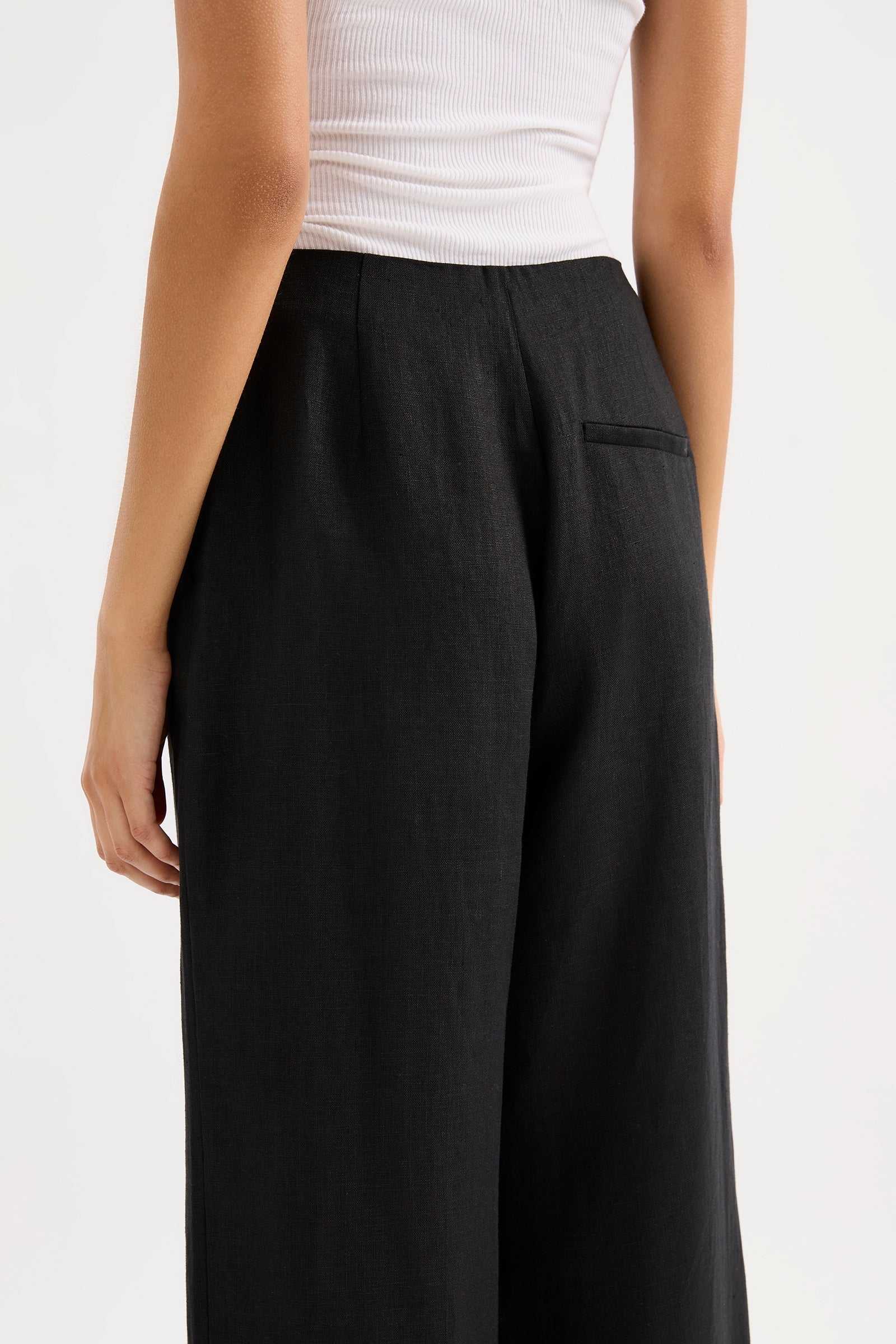 Marli Linen Pant Black 