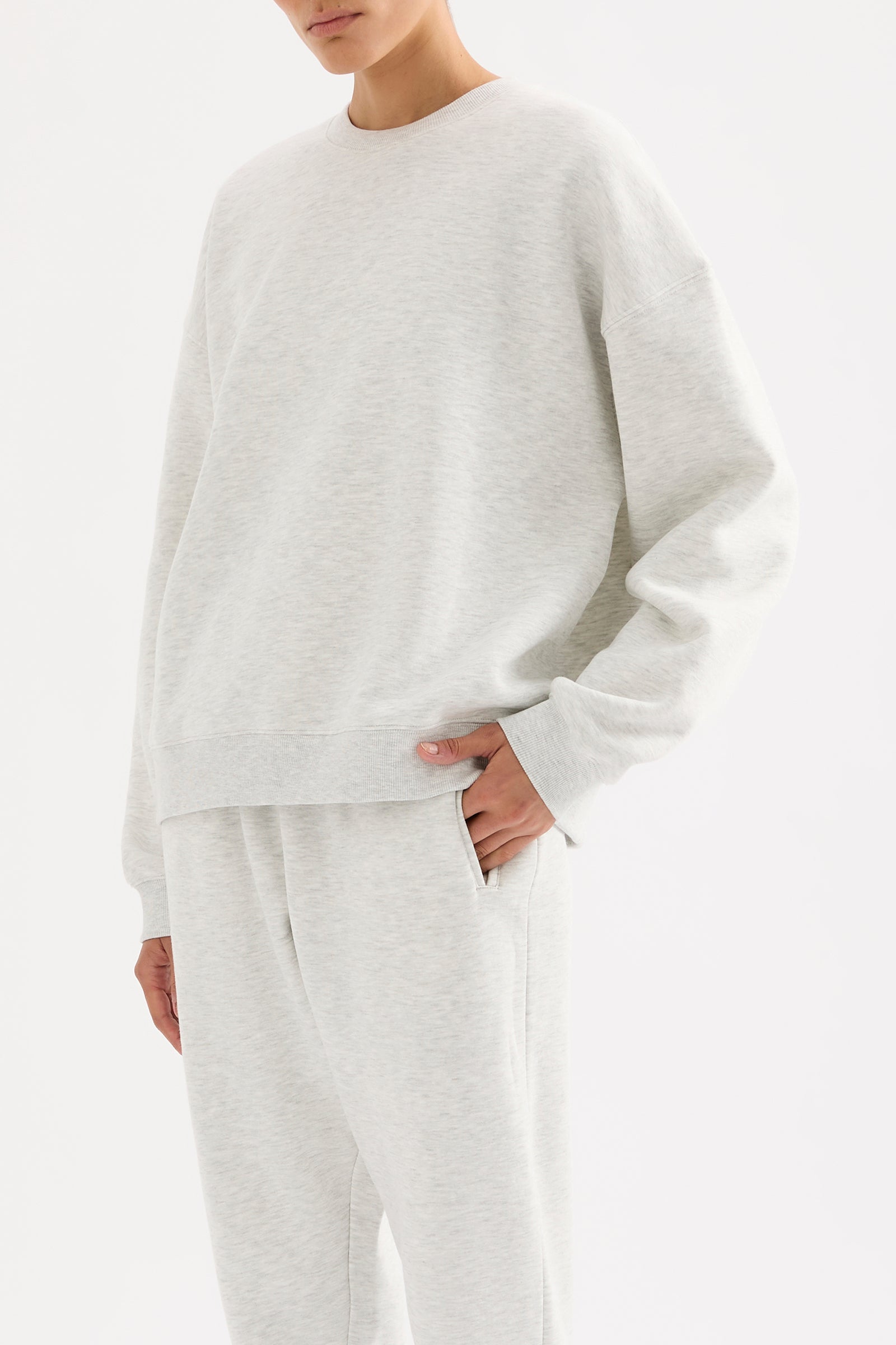 Carter Classic Sweat Snow Marle 