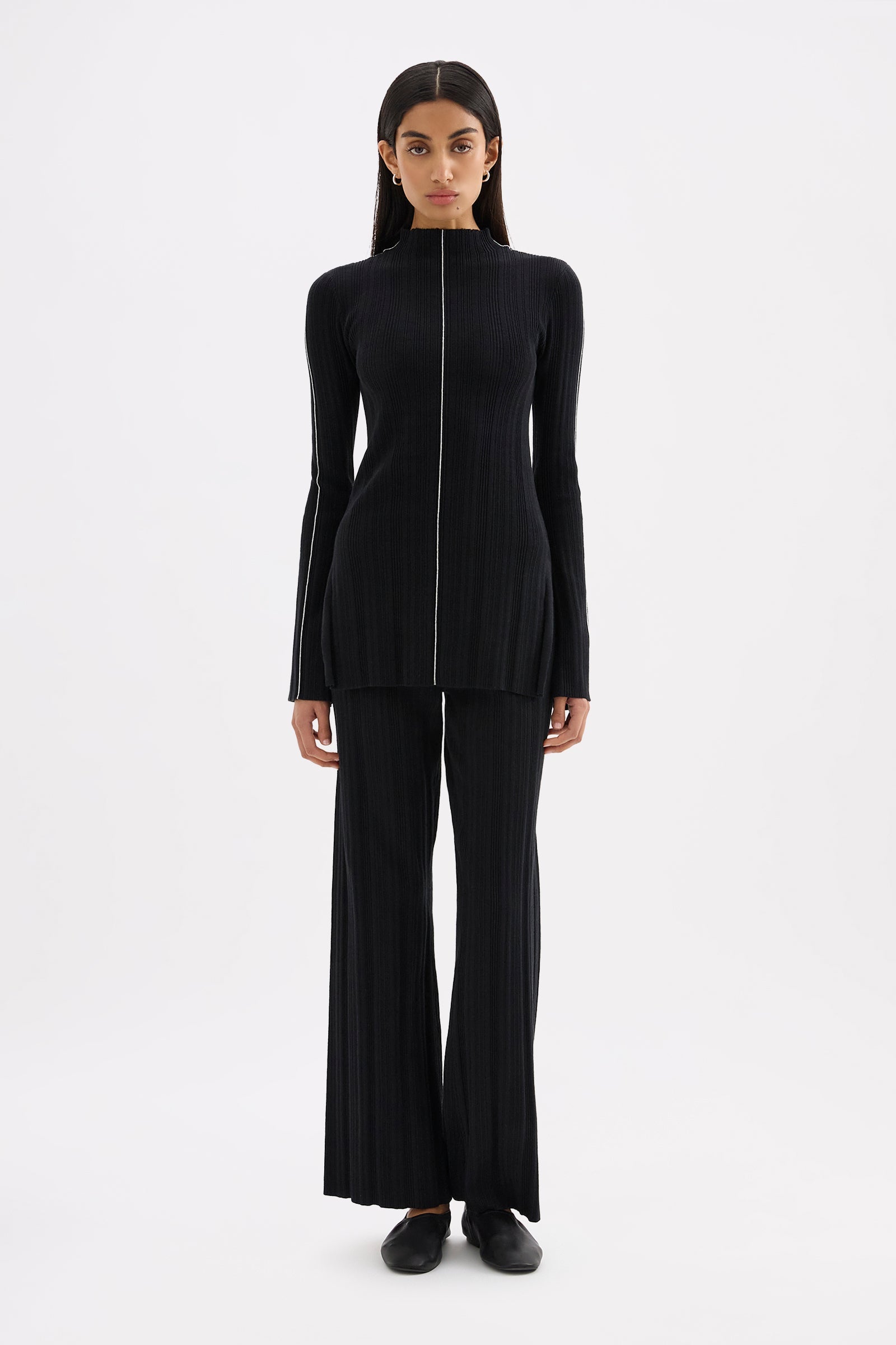 Sedona Knit Top Black 