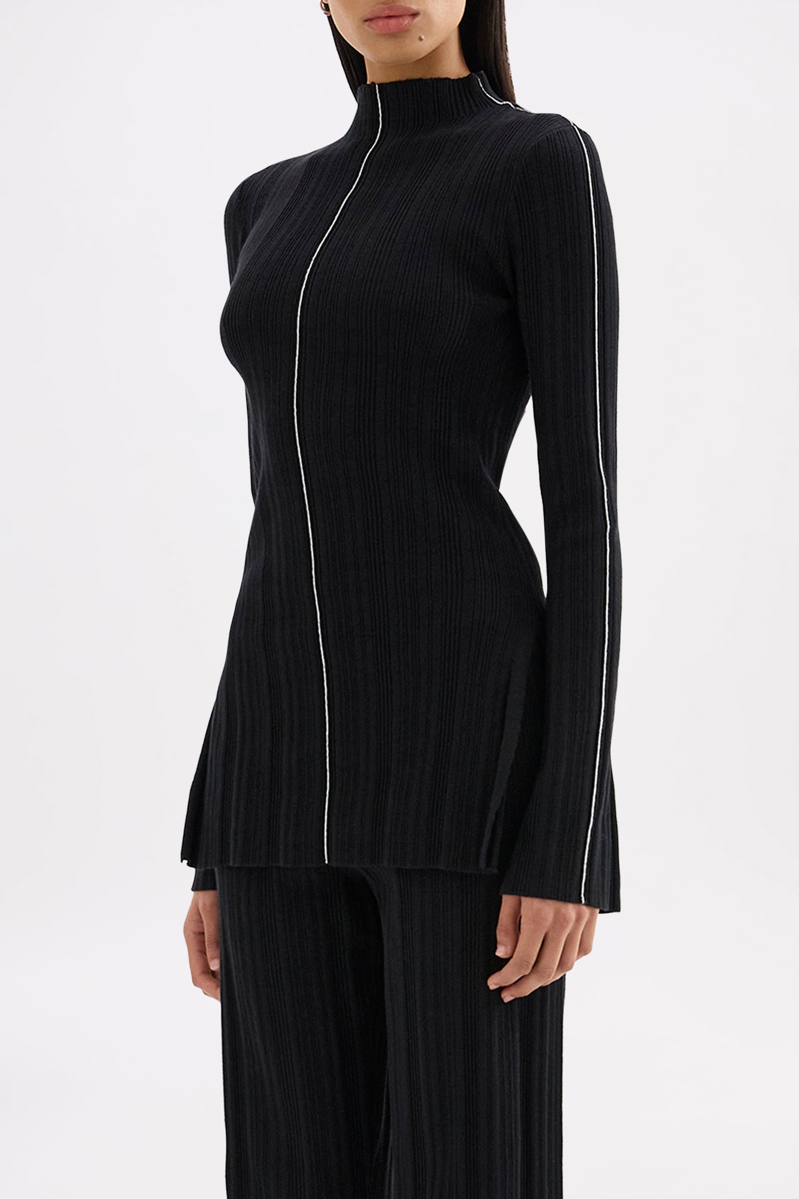 Sedona Knit Top Black 
