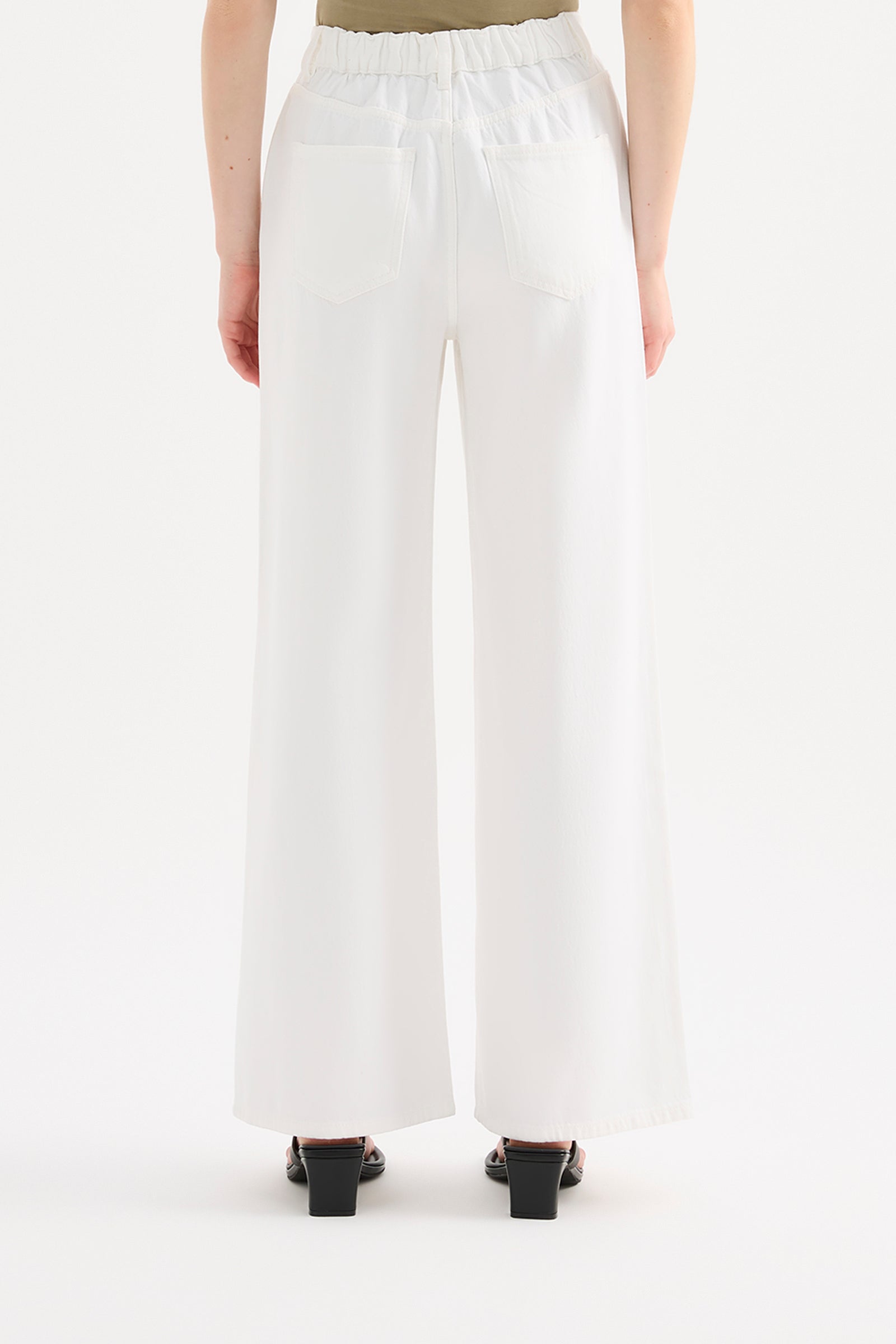 Ace Tencel Denim Pant White 