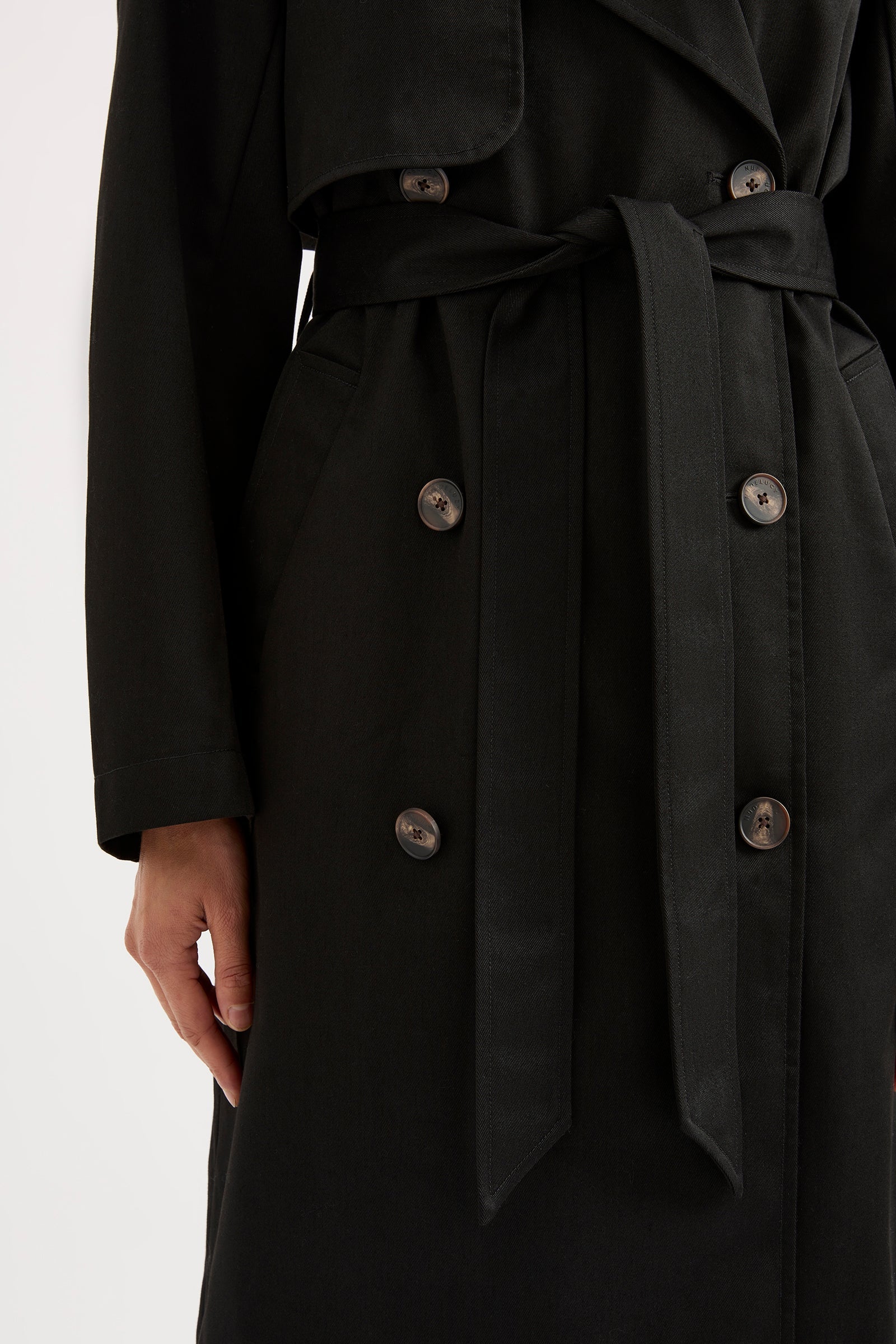 Kaiya Trench Black 