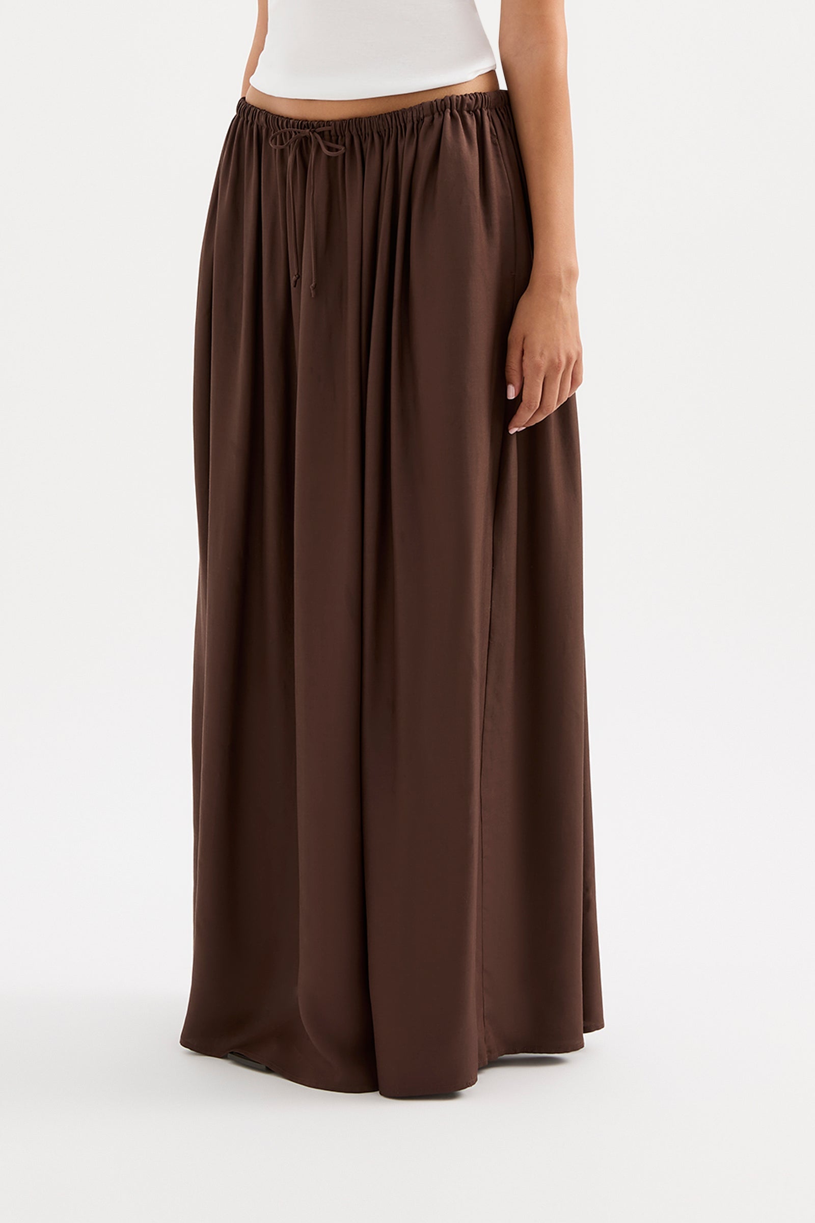 Leandra Maxi Skirt Chocolate 