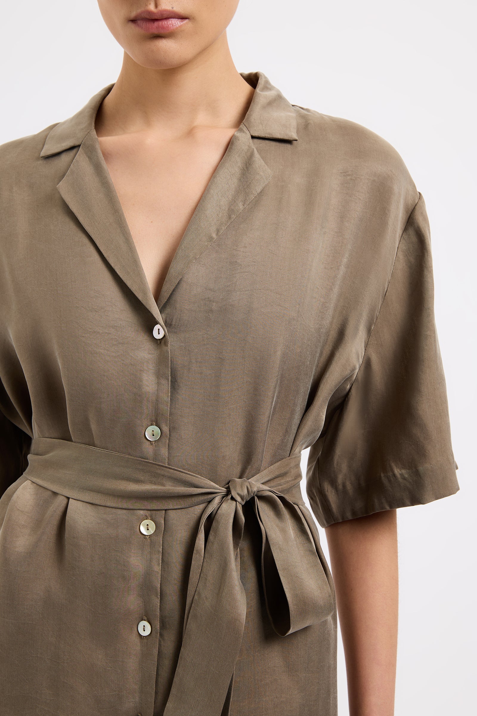 Seshni Tencel Shirt Chestnut 