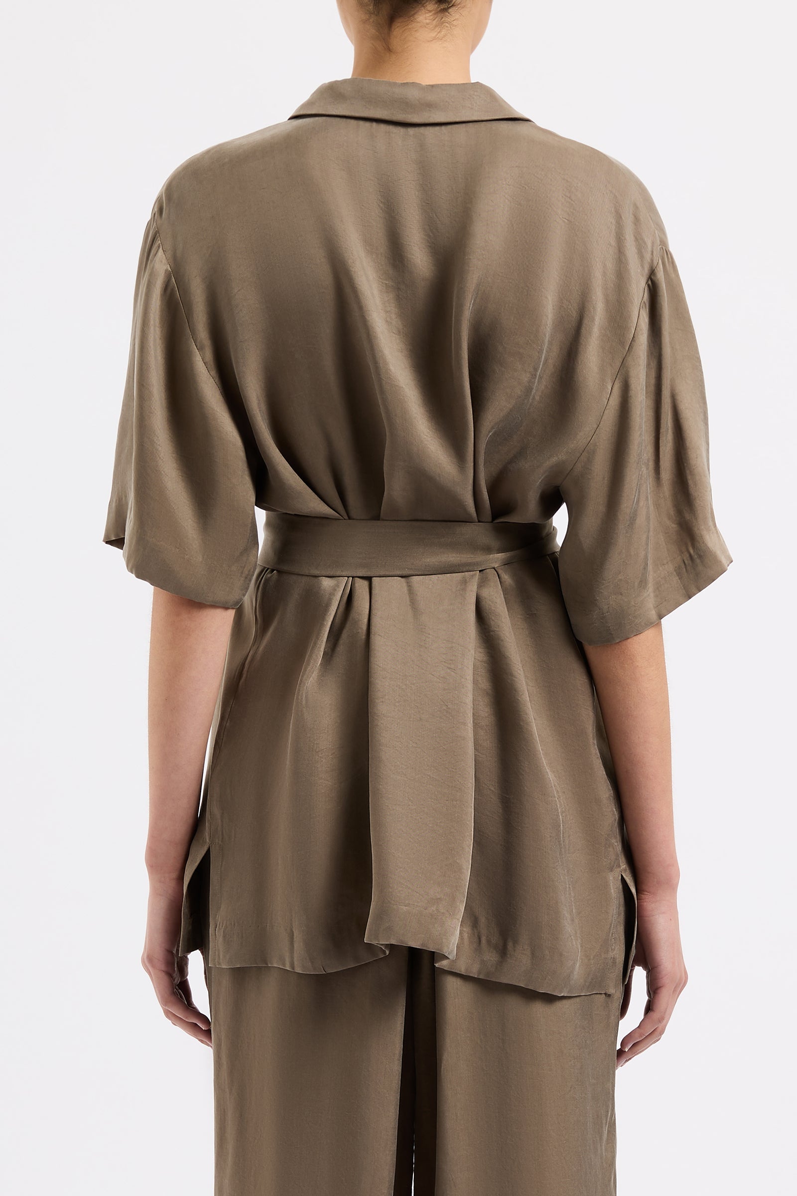 Seshni Tencel Shirt Chestnut 