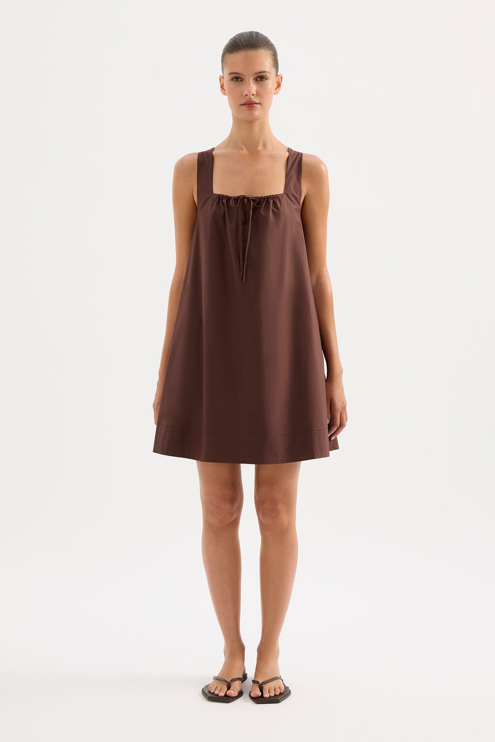 Alexis Mini Dress Chocolate 