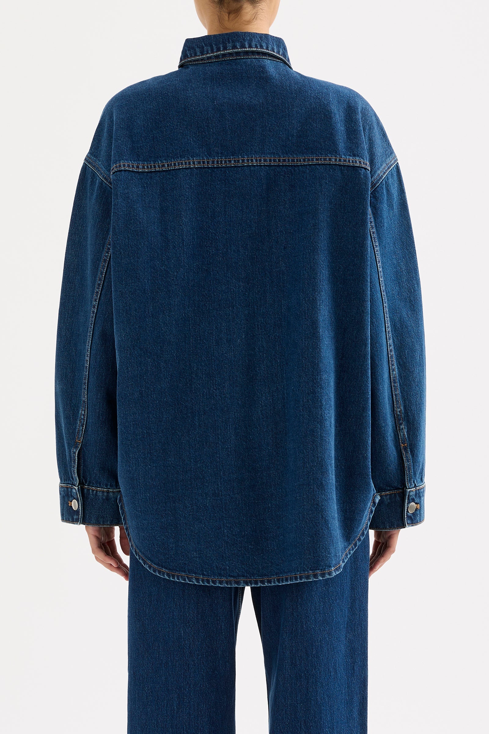 Organic Denim Overshirt Force Blue 