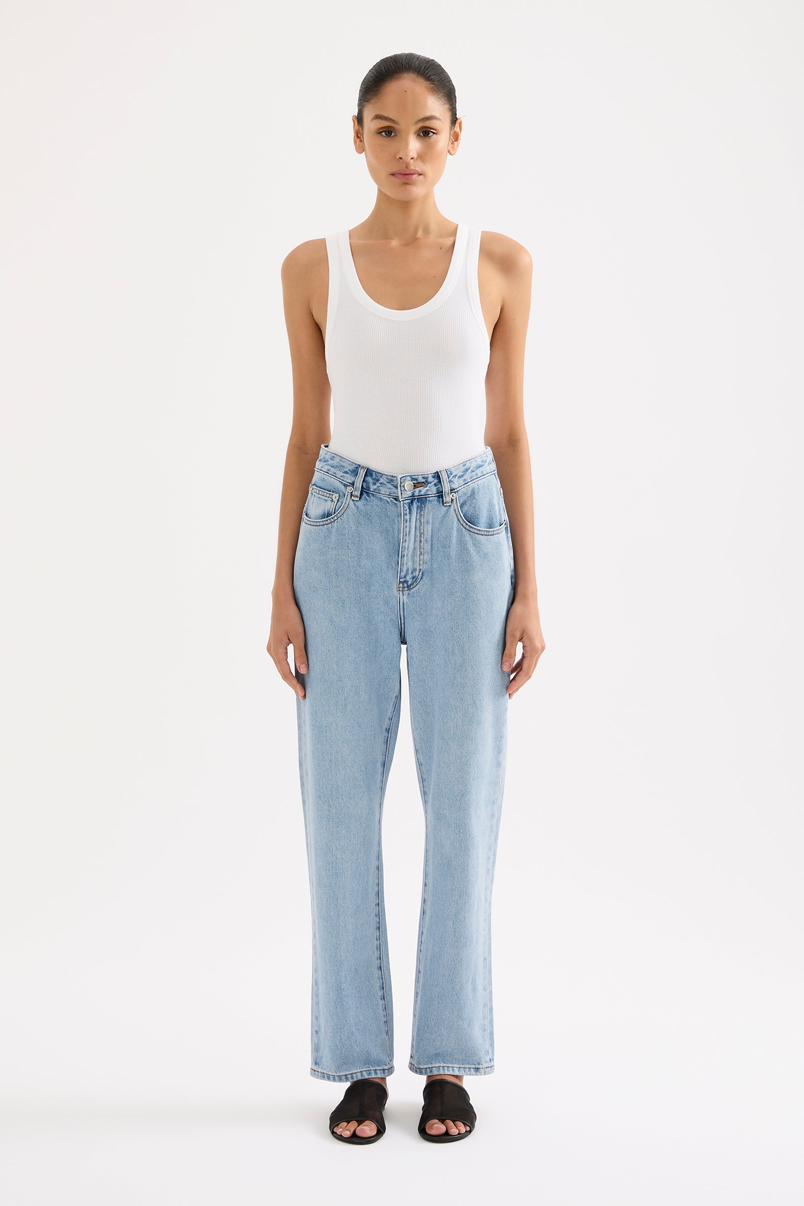 Organic Straight Leg Jean 90s Blue Wash 