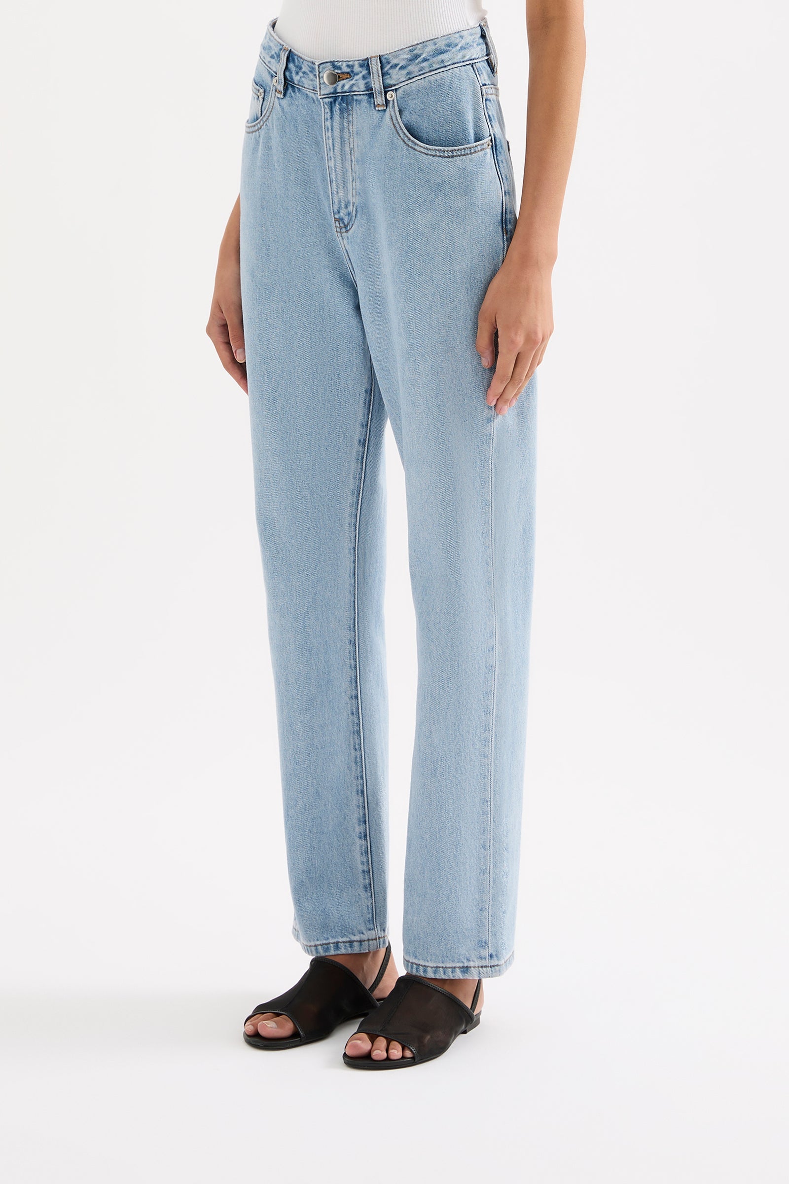 Organic Straight Leg Jean 90s Blue Wash 