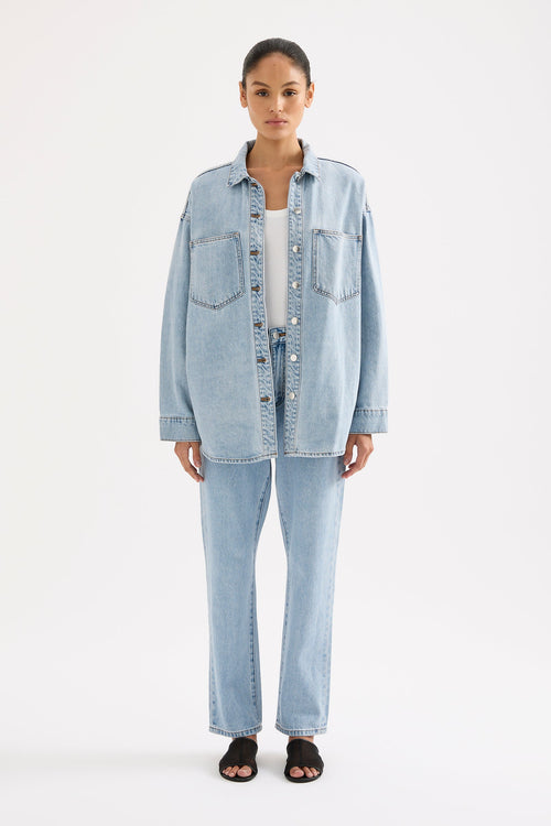 ORGANIC DENIM OVERSHIRT