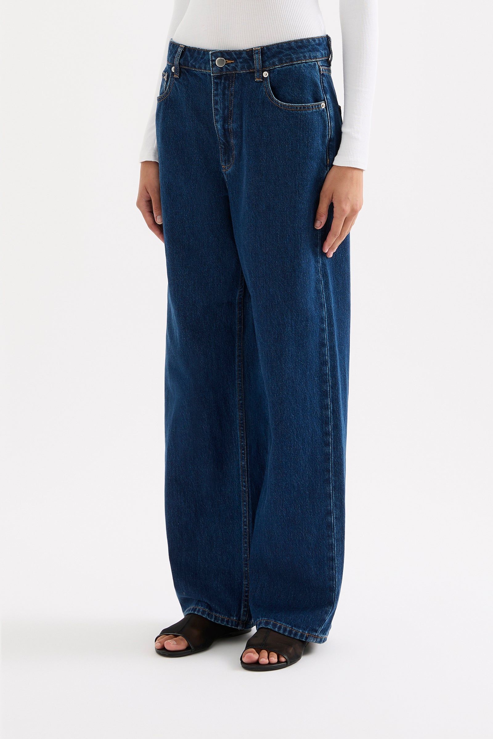 Organic Baggy Jean Force Blue 