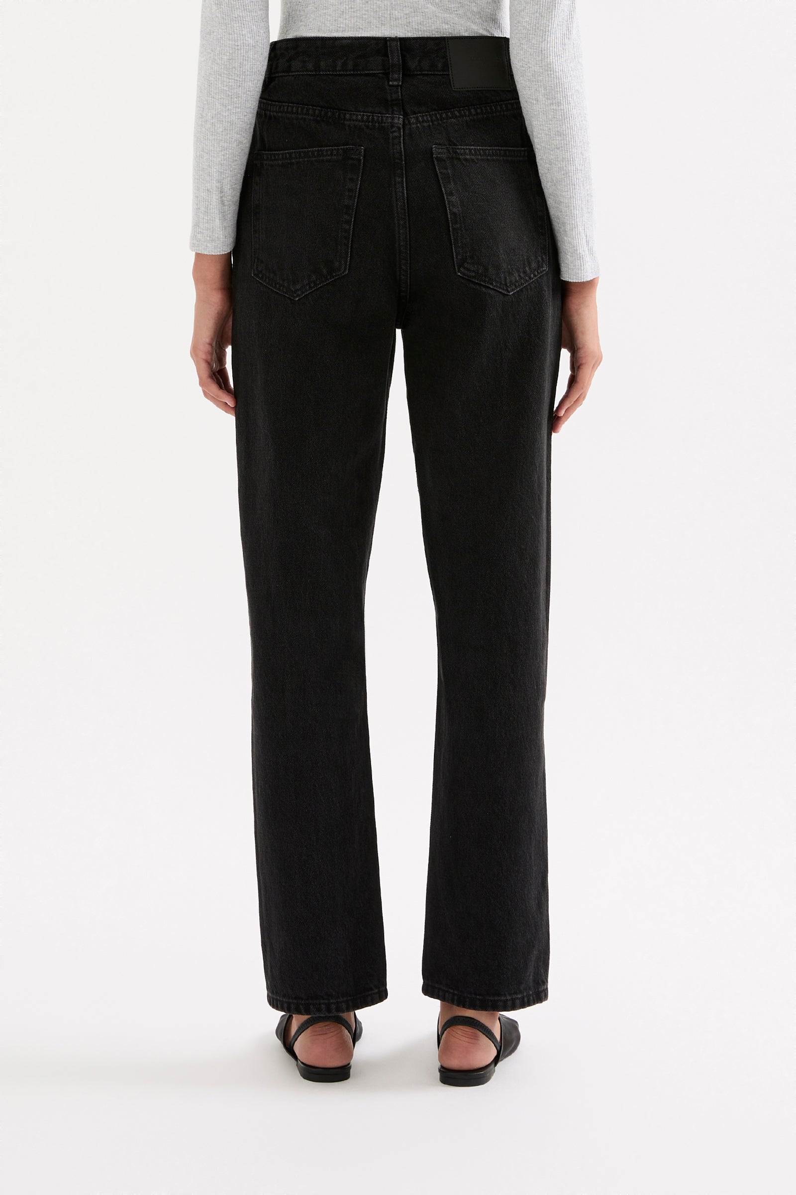 Organic Straight Leg Jean Vintage Black 