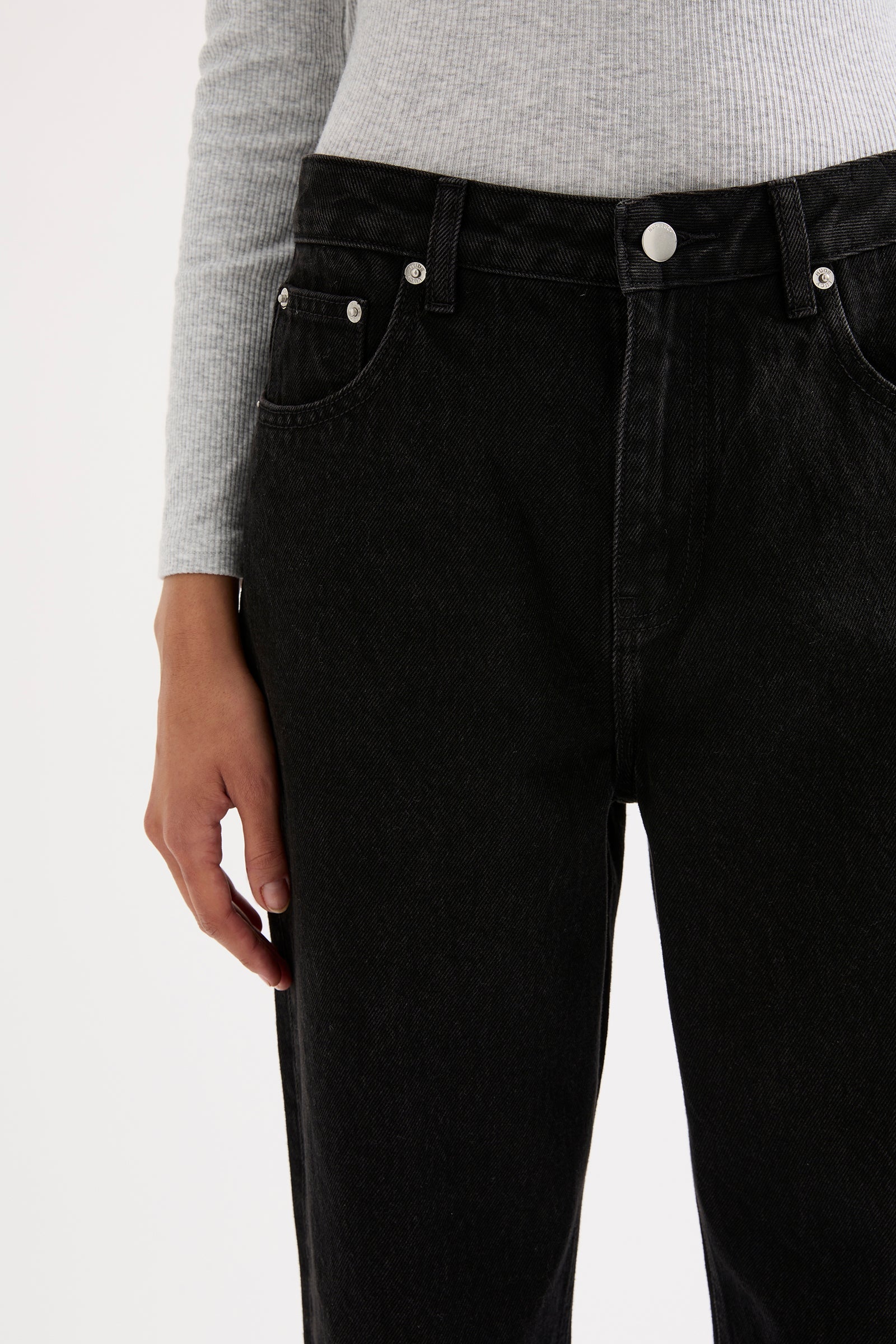 Organic Straight Leg Jean Vintage Black 