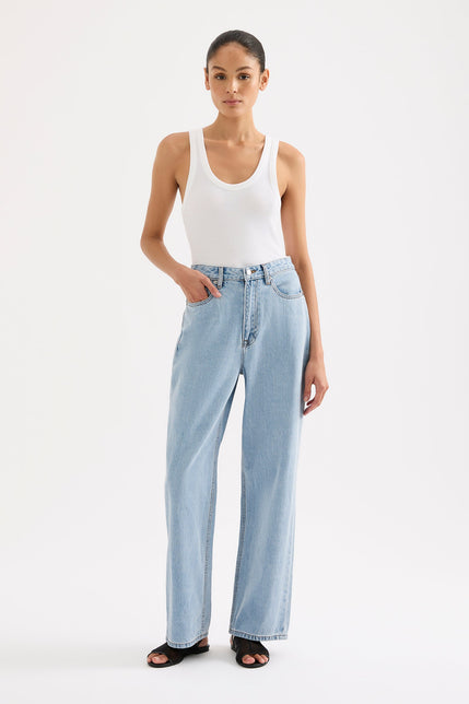 Organic Relaxed Leg Jean 90s Blue Wash 