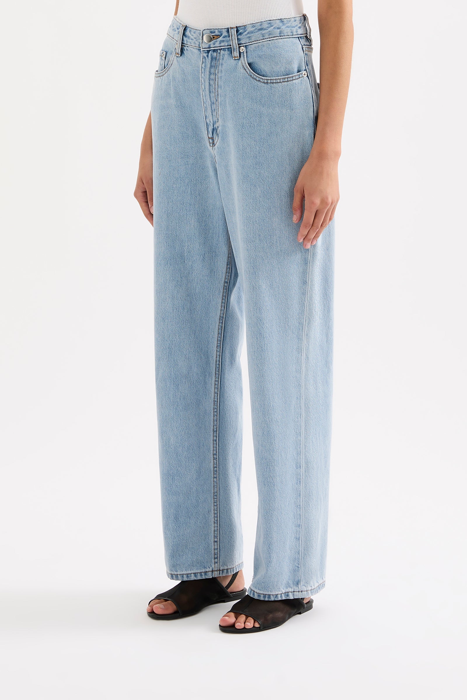 Organic Relaxed Leg Jean 90s Blue Wash 