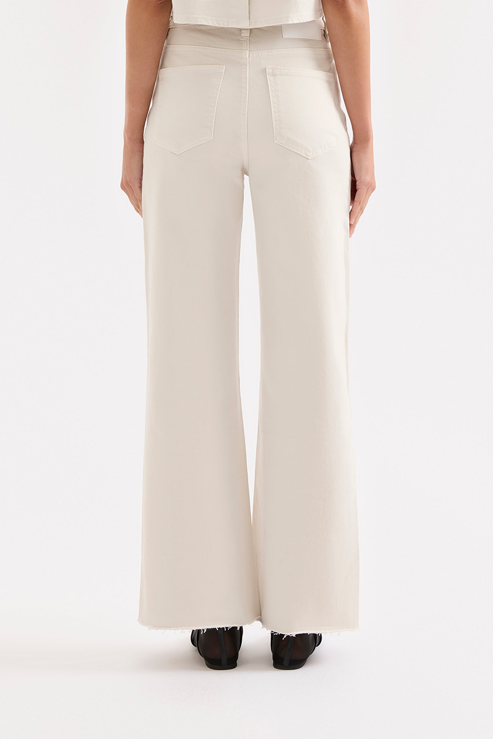 Cali Stretch Wide Leg Jean Dune 