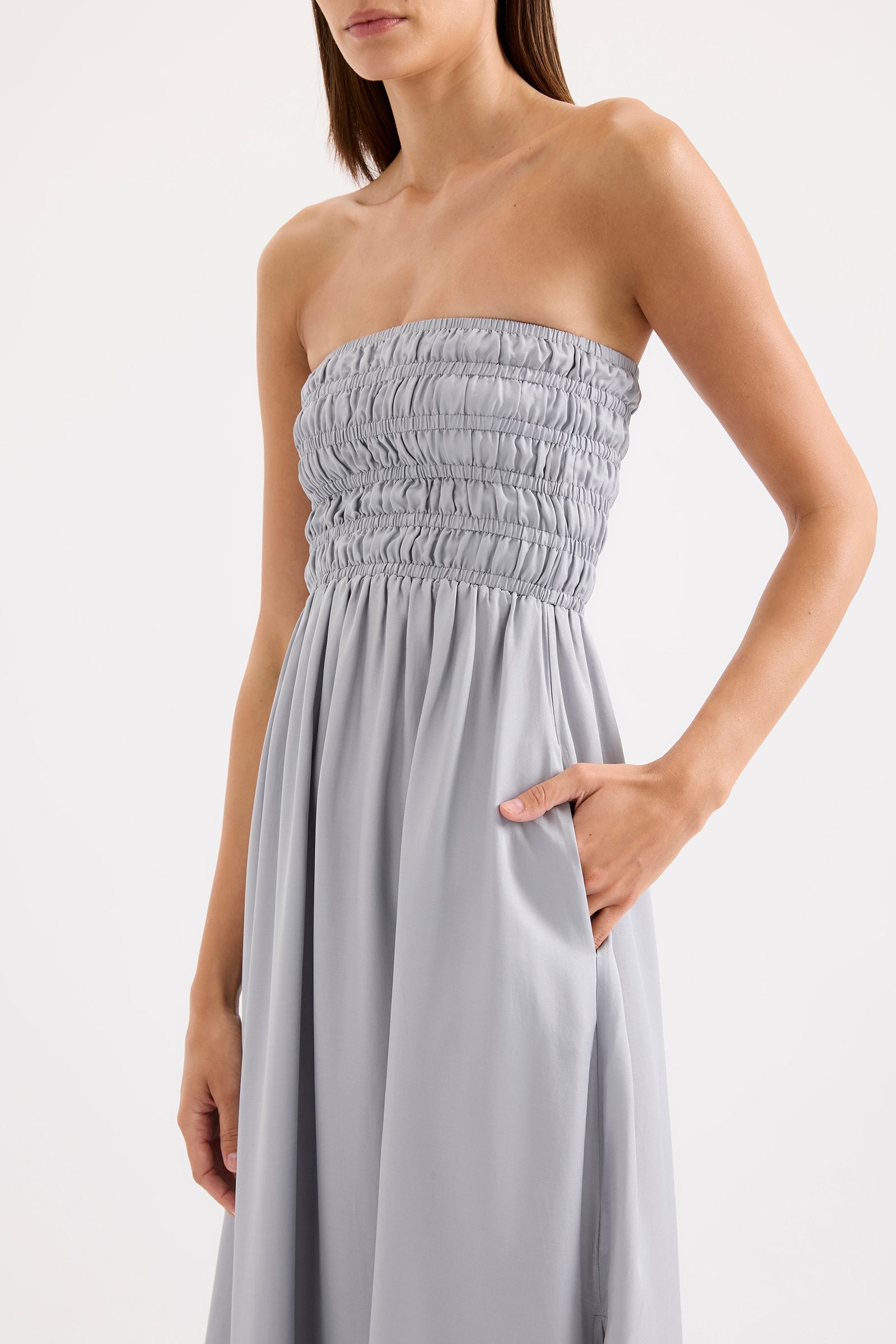 Zuri Tencel Maxi Dress Storm 