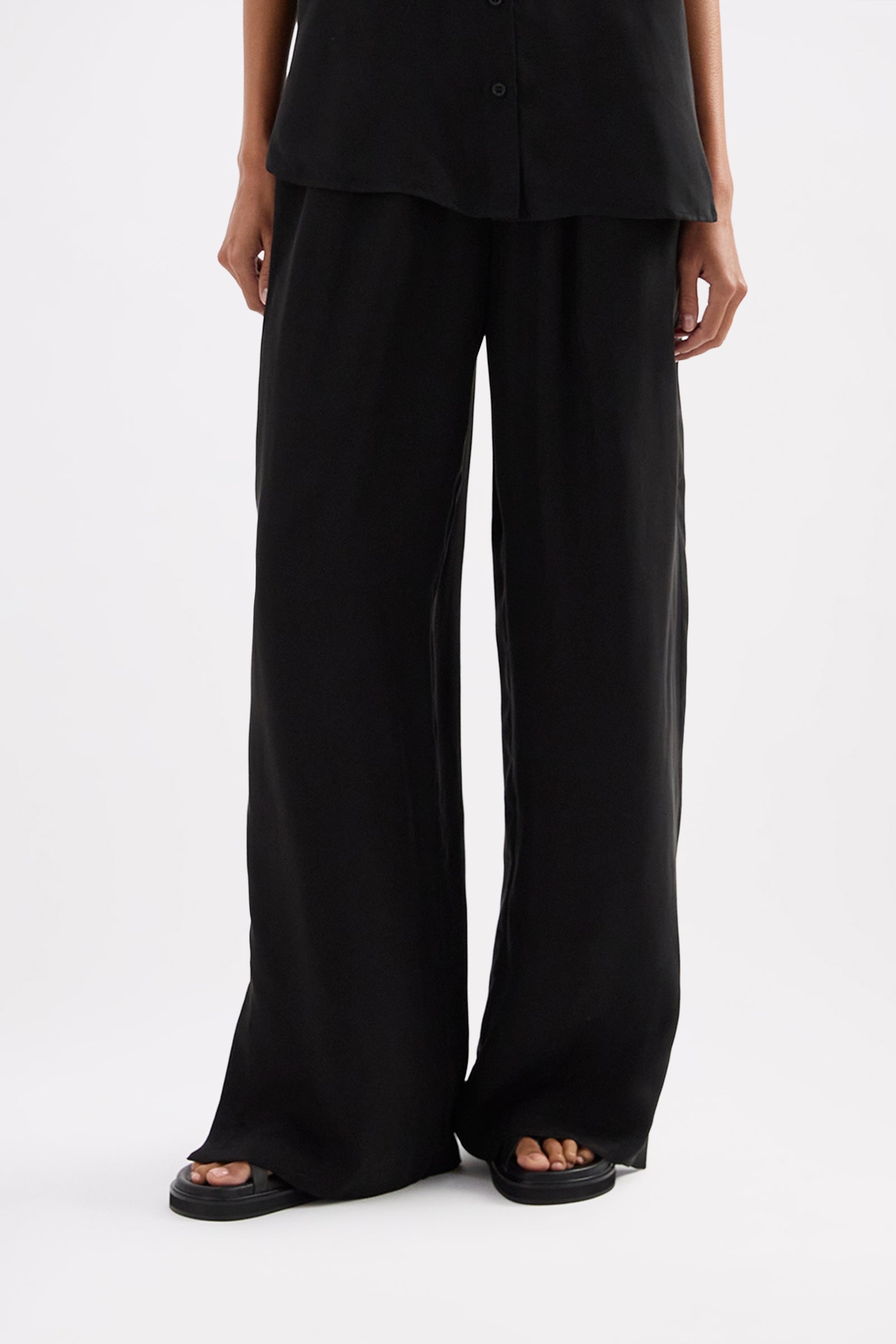 Dara Cupro Pant Black 