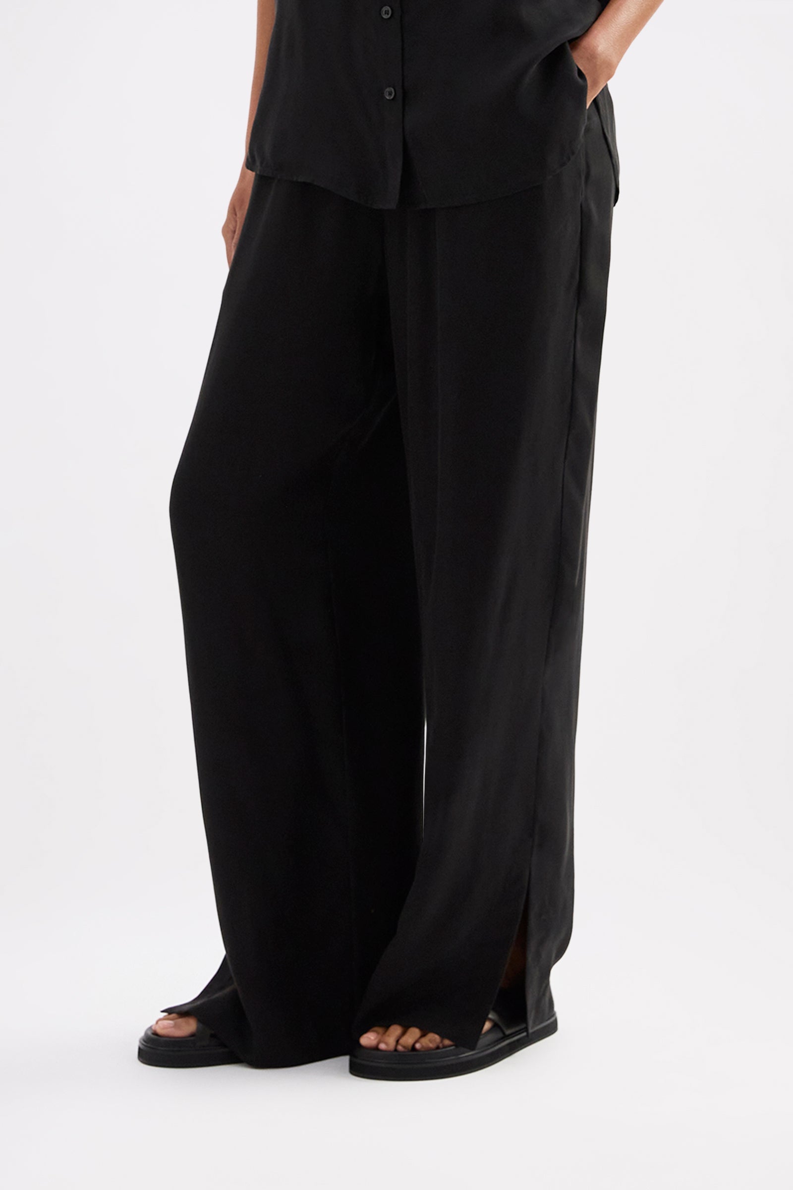 Dara Cupro Pant Black 
