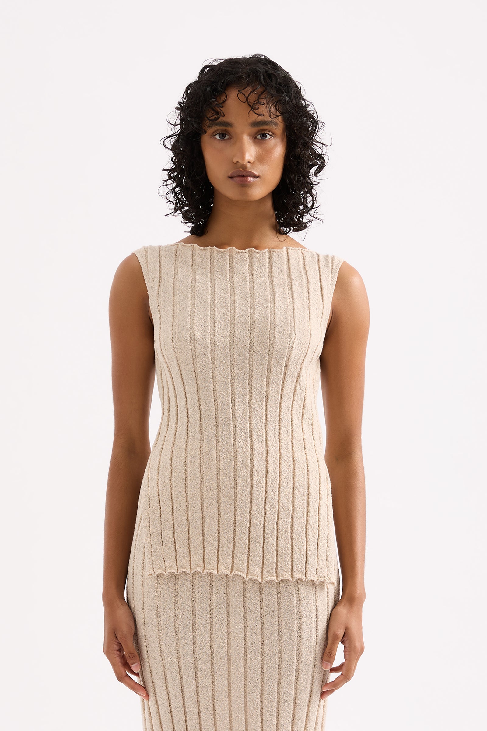 Taiyo Knit Tunic Oat 