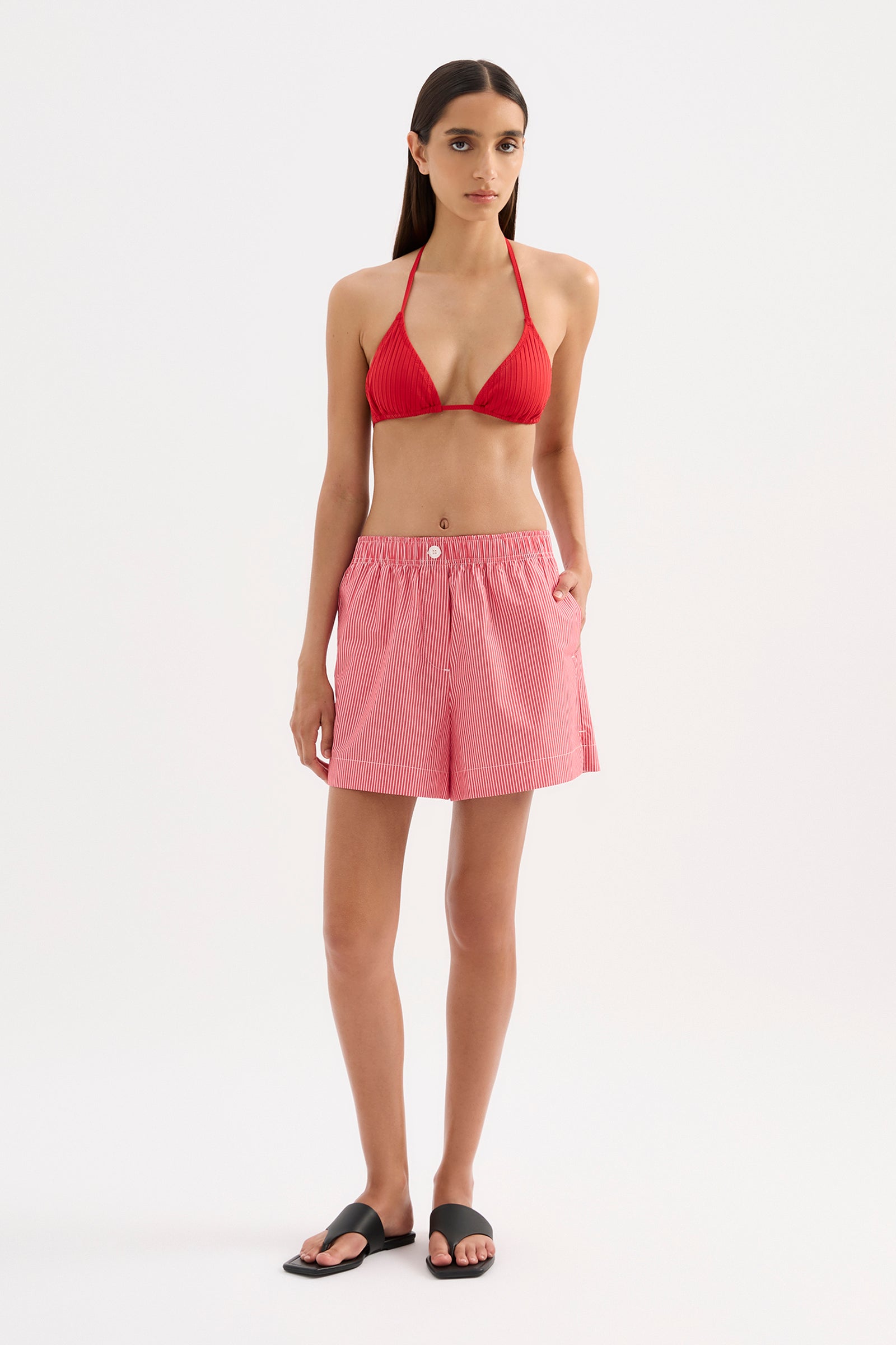 Anouk Stripe Short Red Stripe 