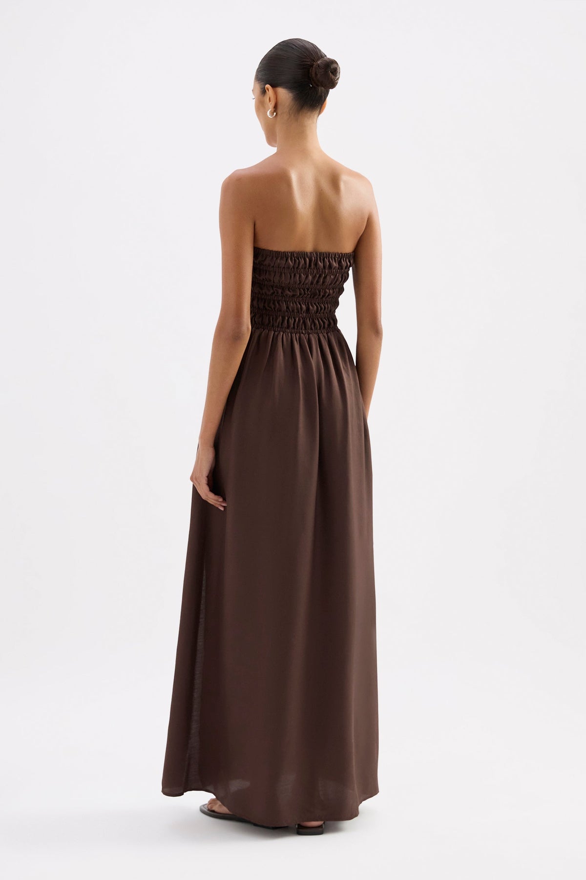 Zuri Tencel Maxi Dress Chocolate 