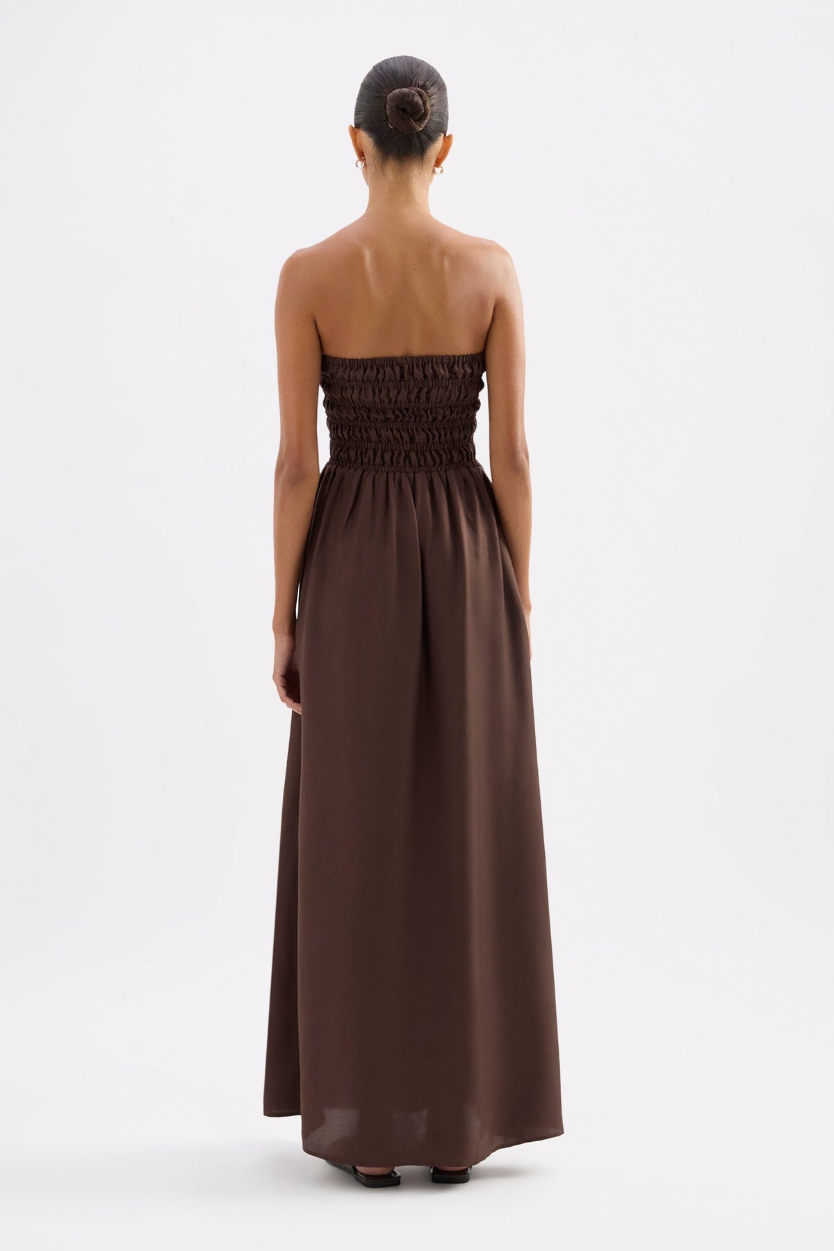 Zuri Tencel Maxi Dress Chocolate 