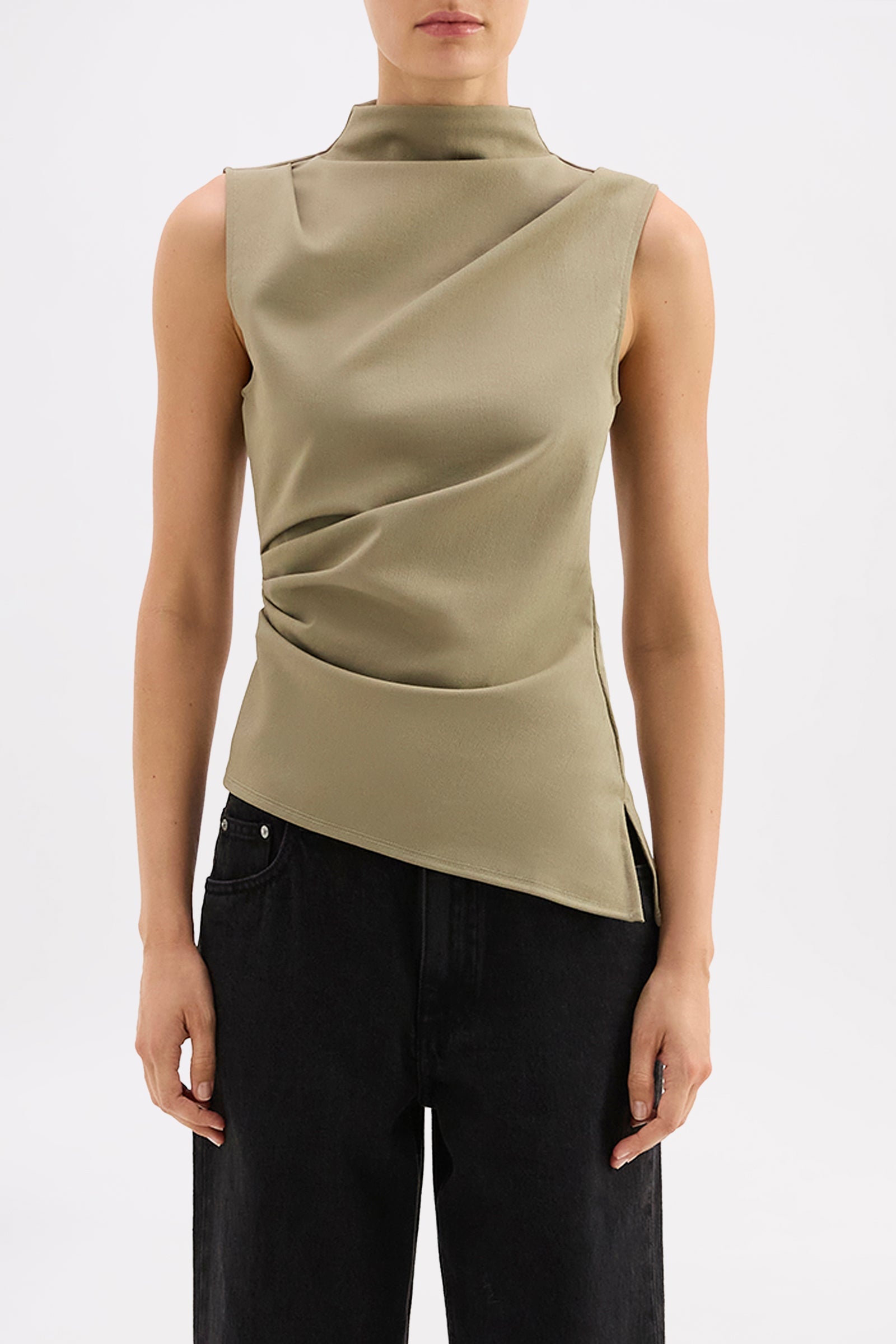 Cerys Top Deep Olive 