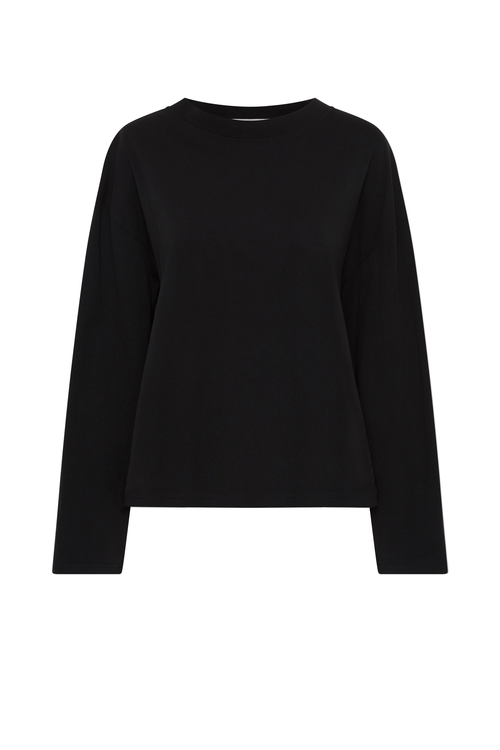Organic Ls Tee Black 