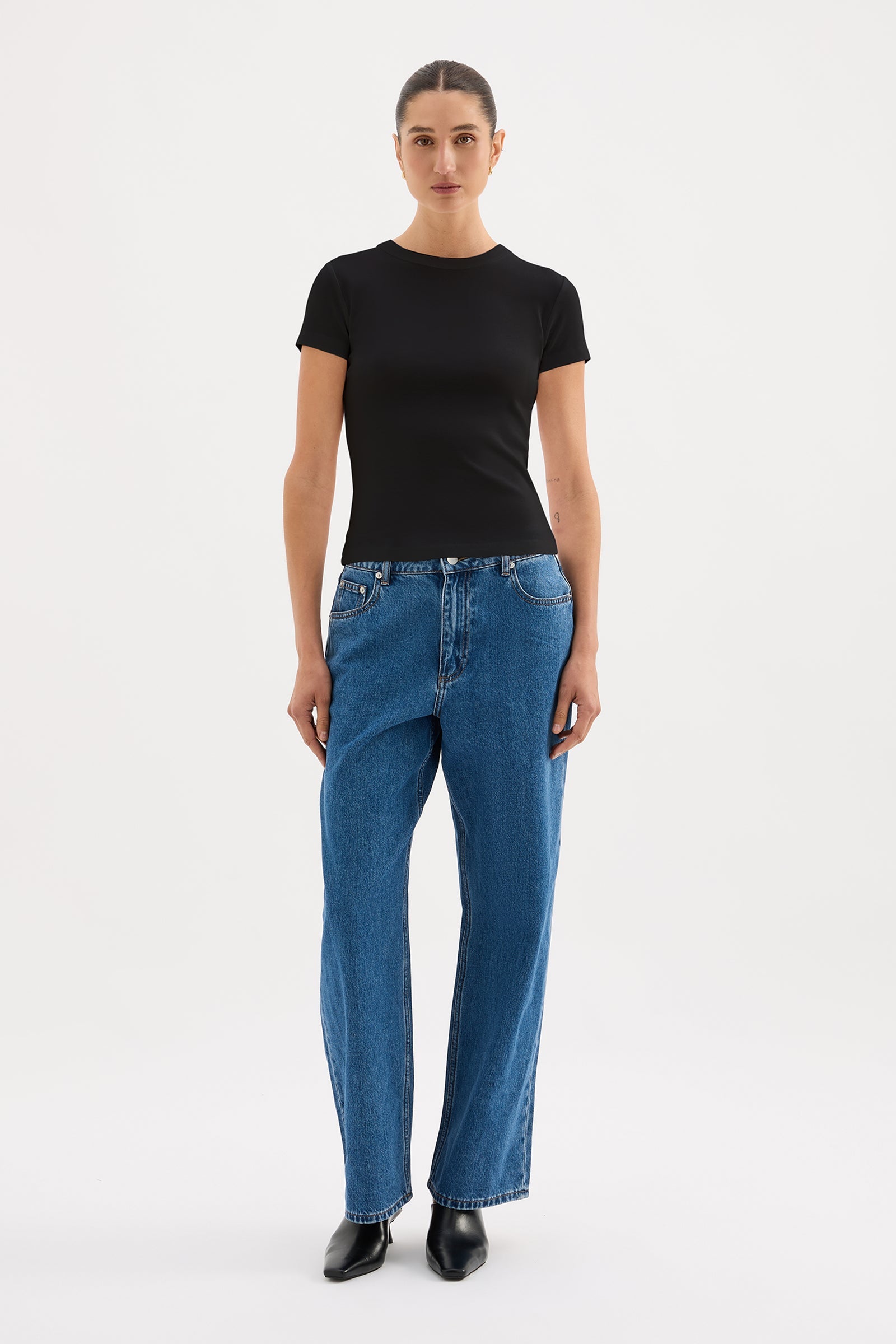 Organic Baby Tee Black 