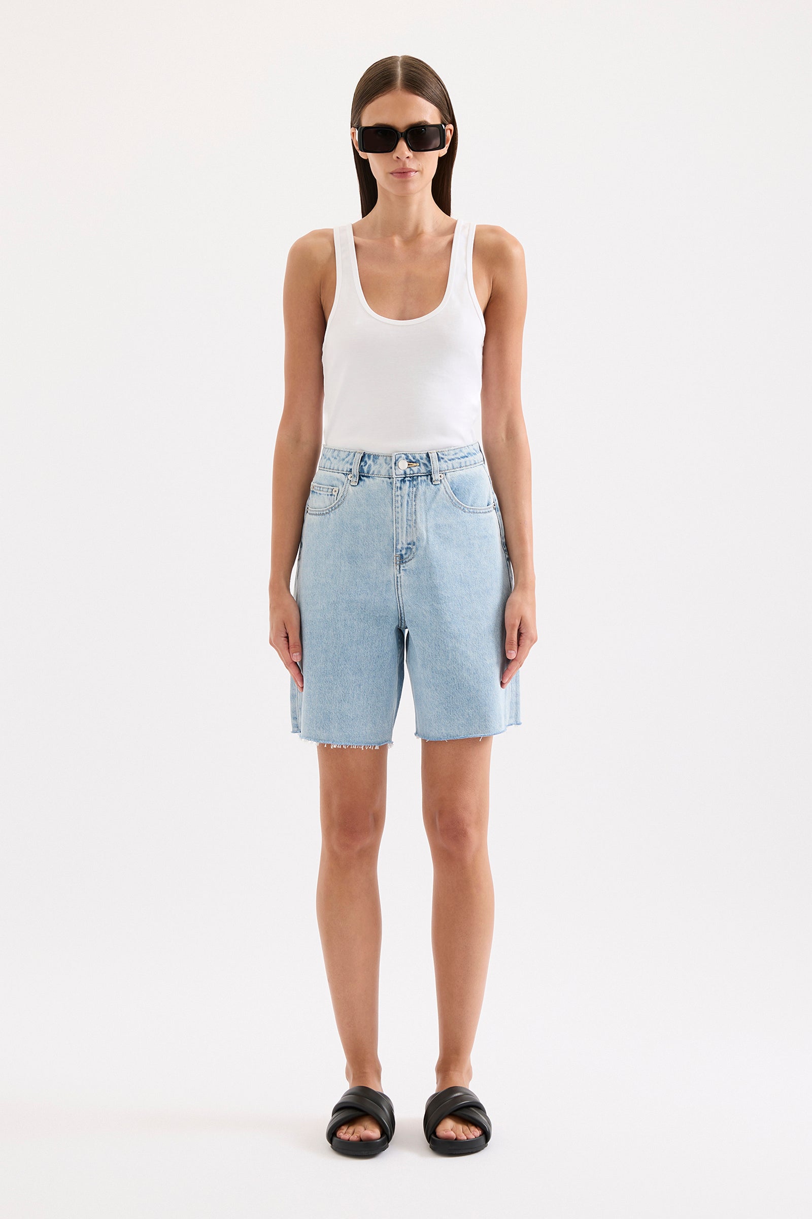 Sheeba Denim Short Sky Blue 