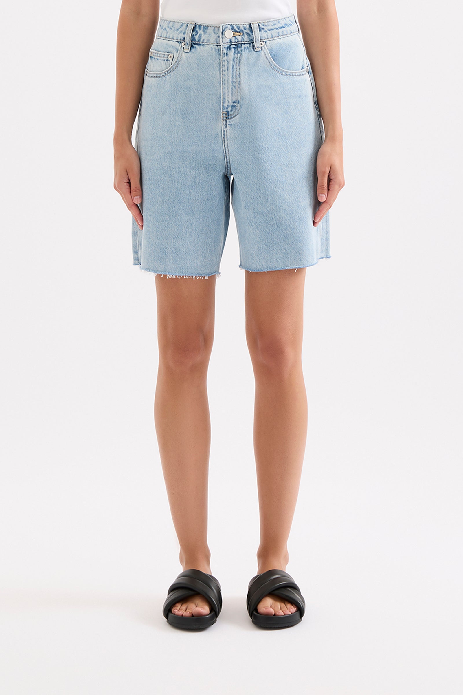Sheeba Denim Short Sky Blue 