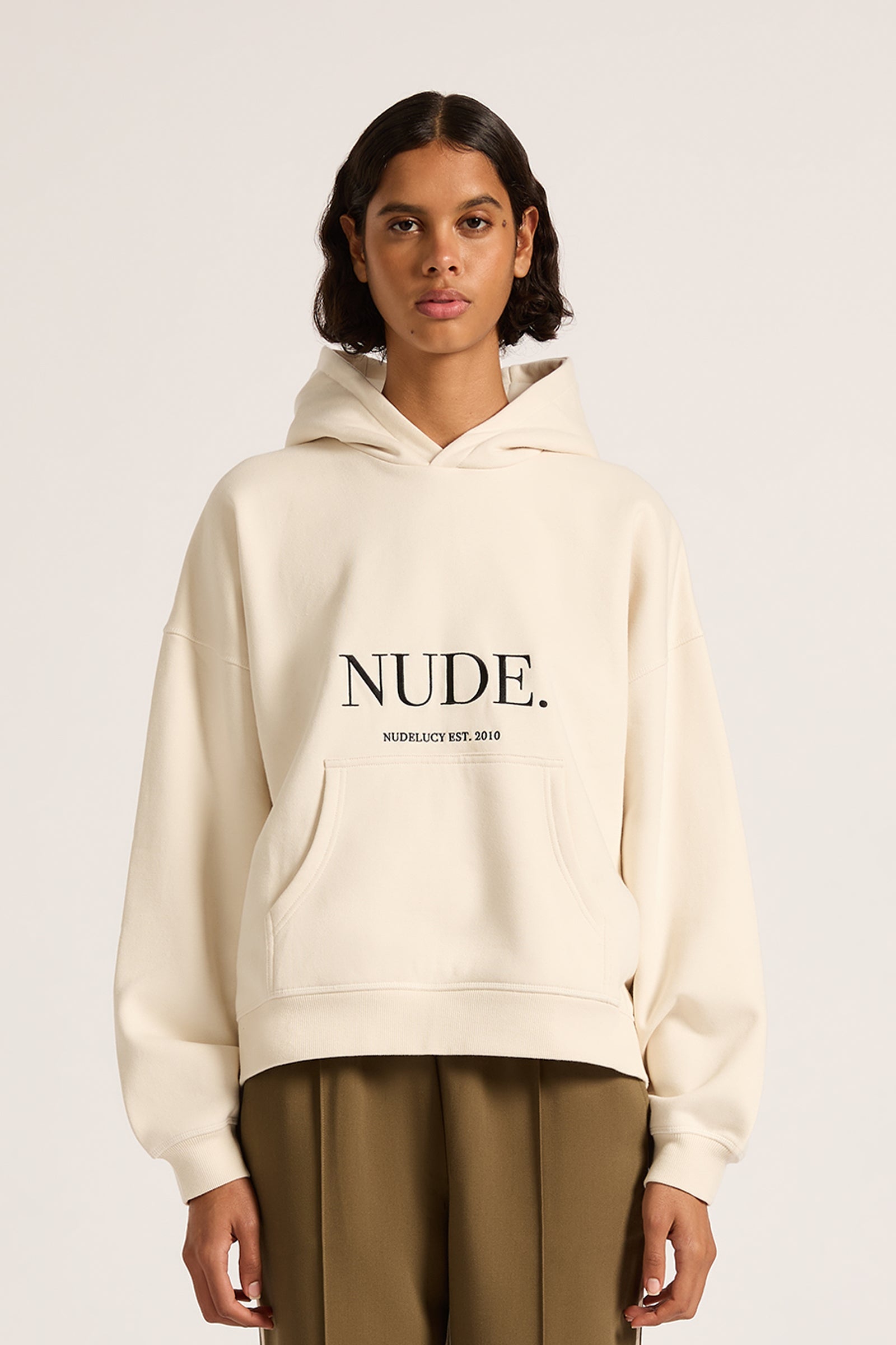Nude. Hoodie Bone 