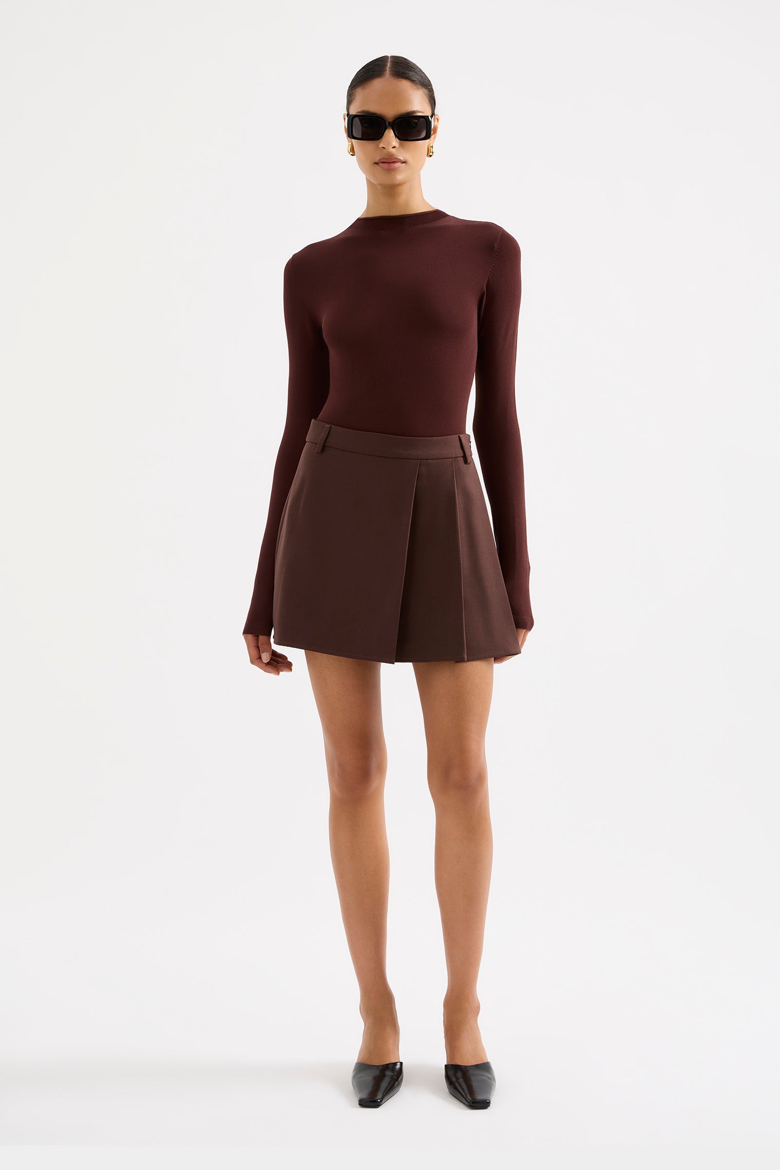 Tabi Sheer Knit Plum 