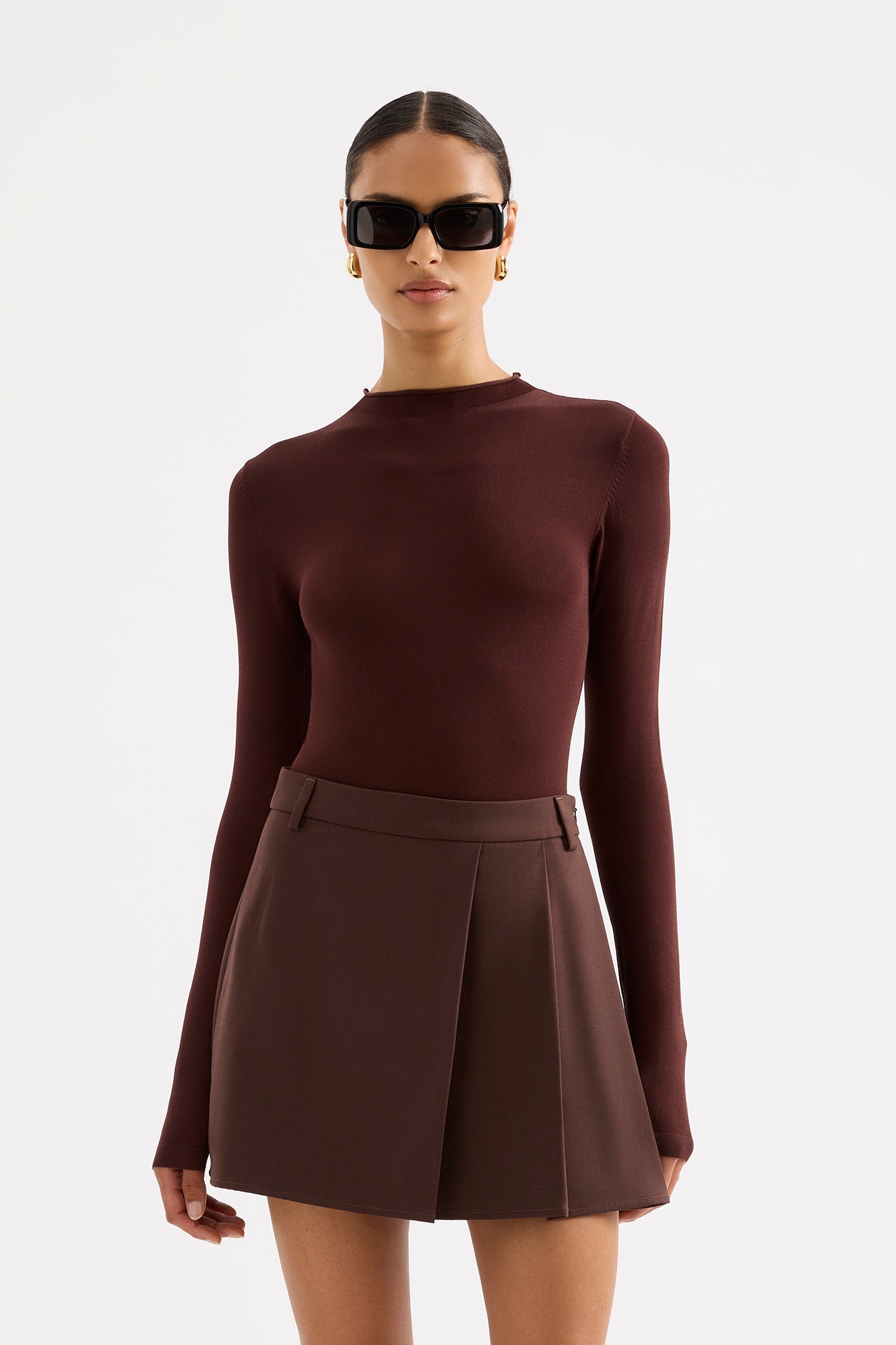 Tabi Sheer Knit Plum 