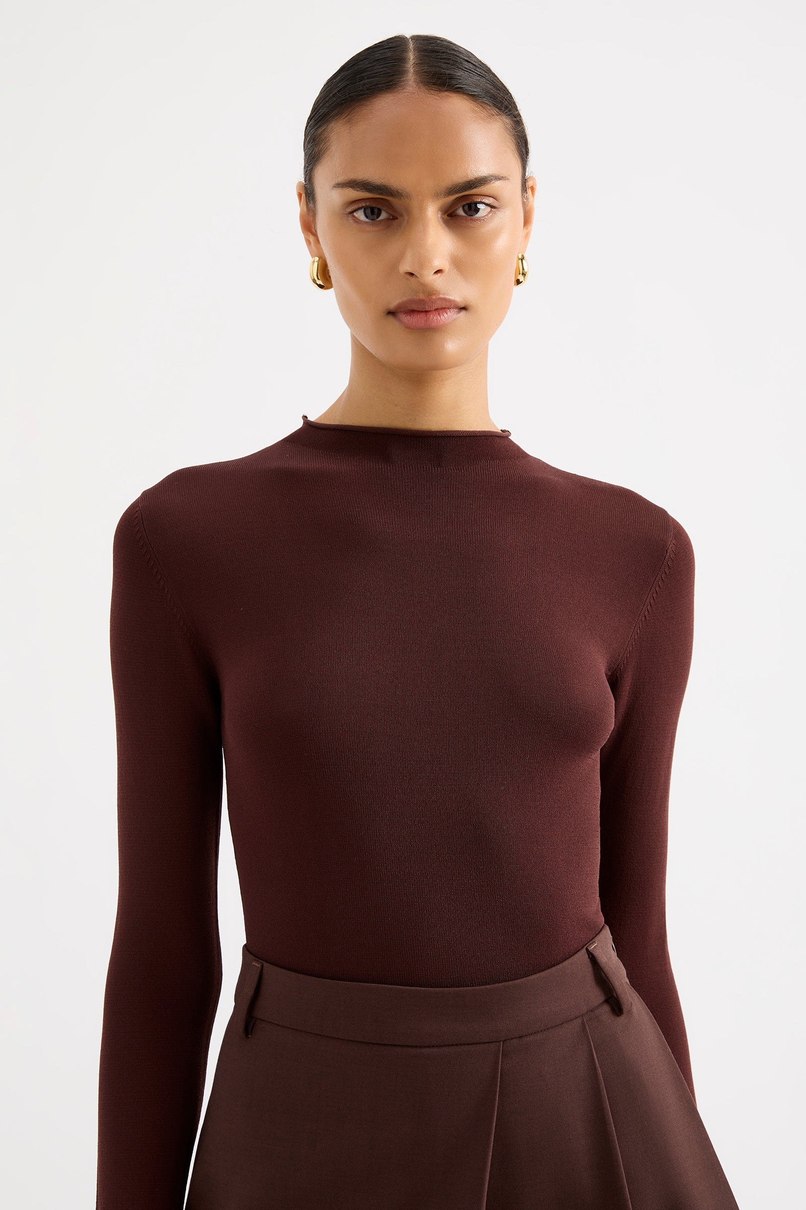 Tabi Sheer Knit Plum 