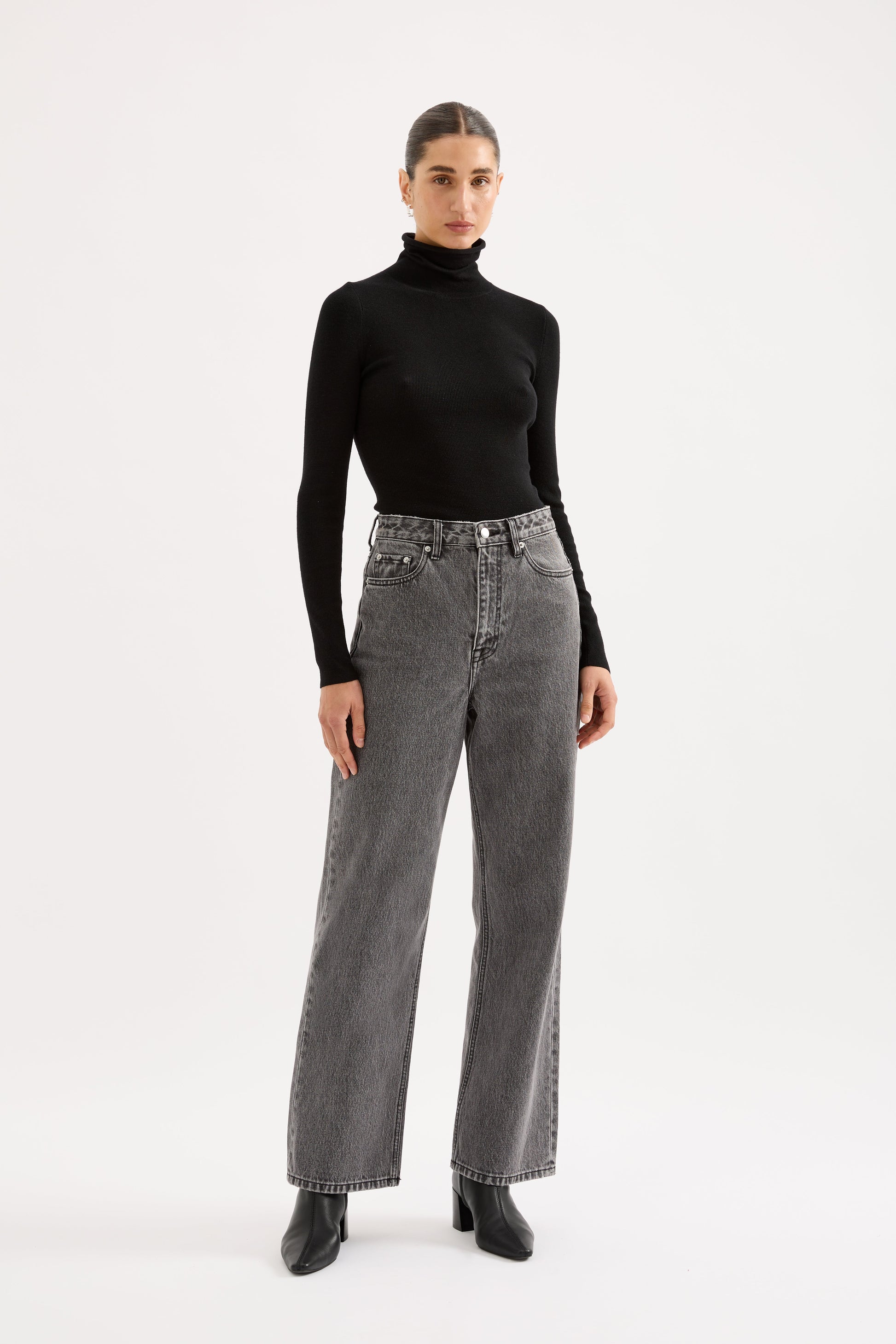 Florence Merino Skivvy Black 