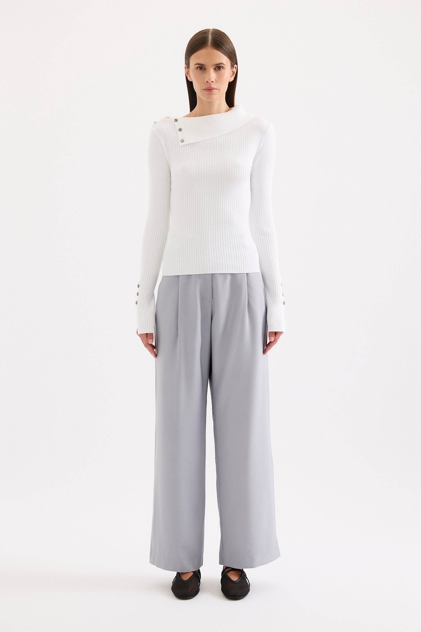 Dreyfos Knit Ls Top Salt 