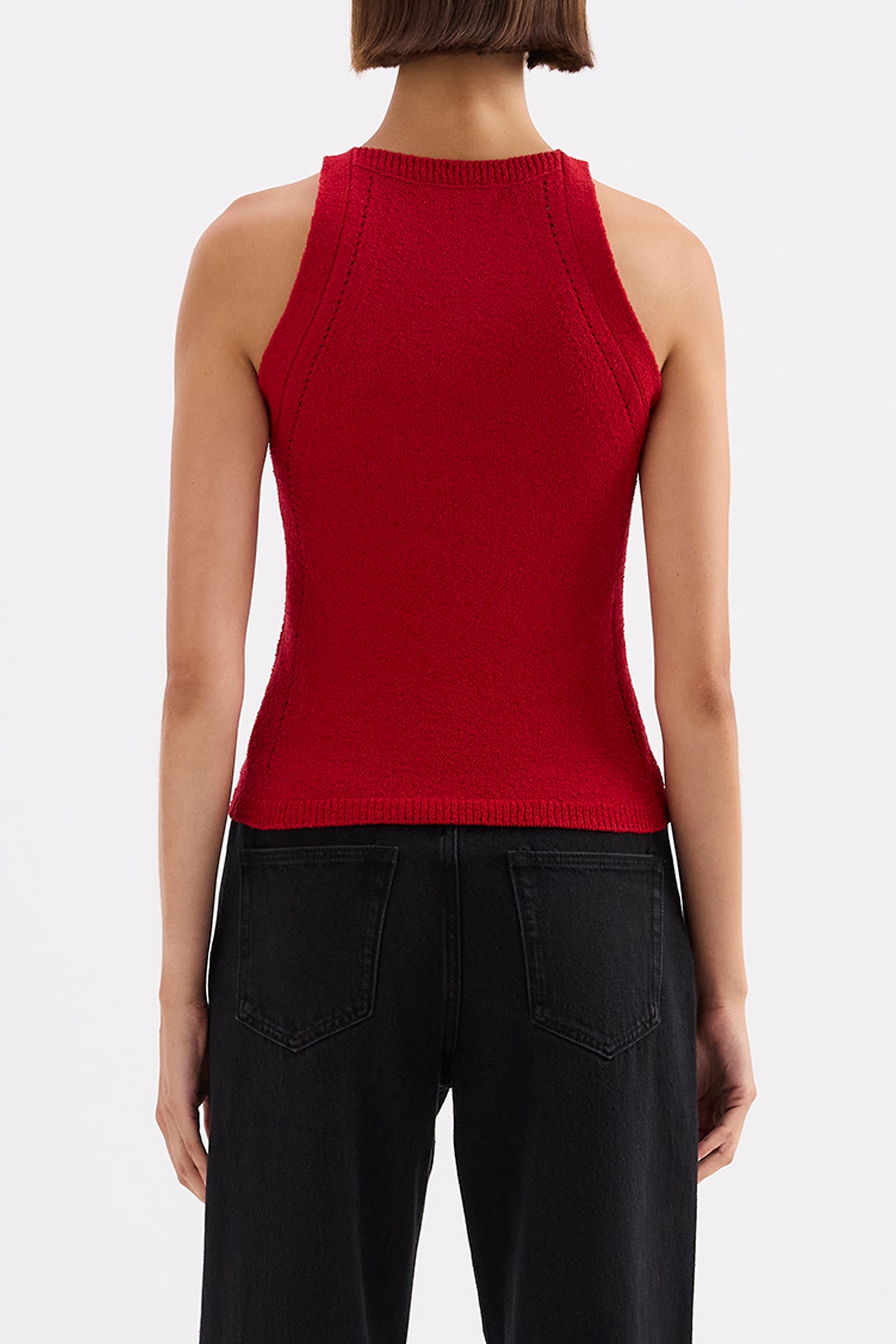 Kharis Knit Tank Cherry 
