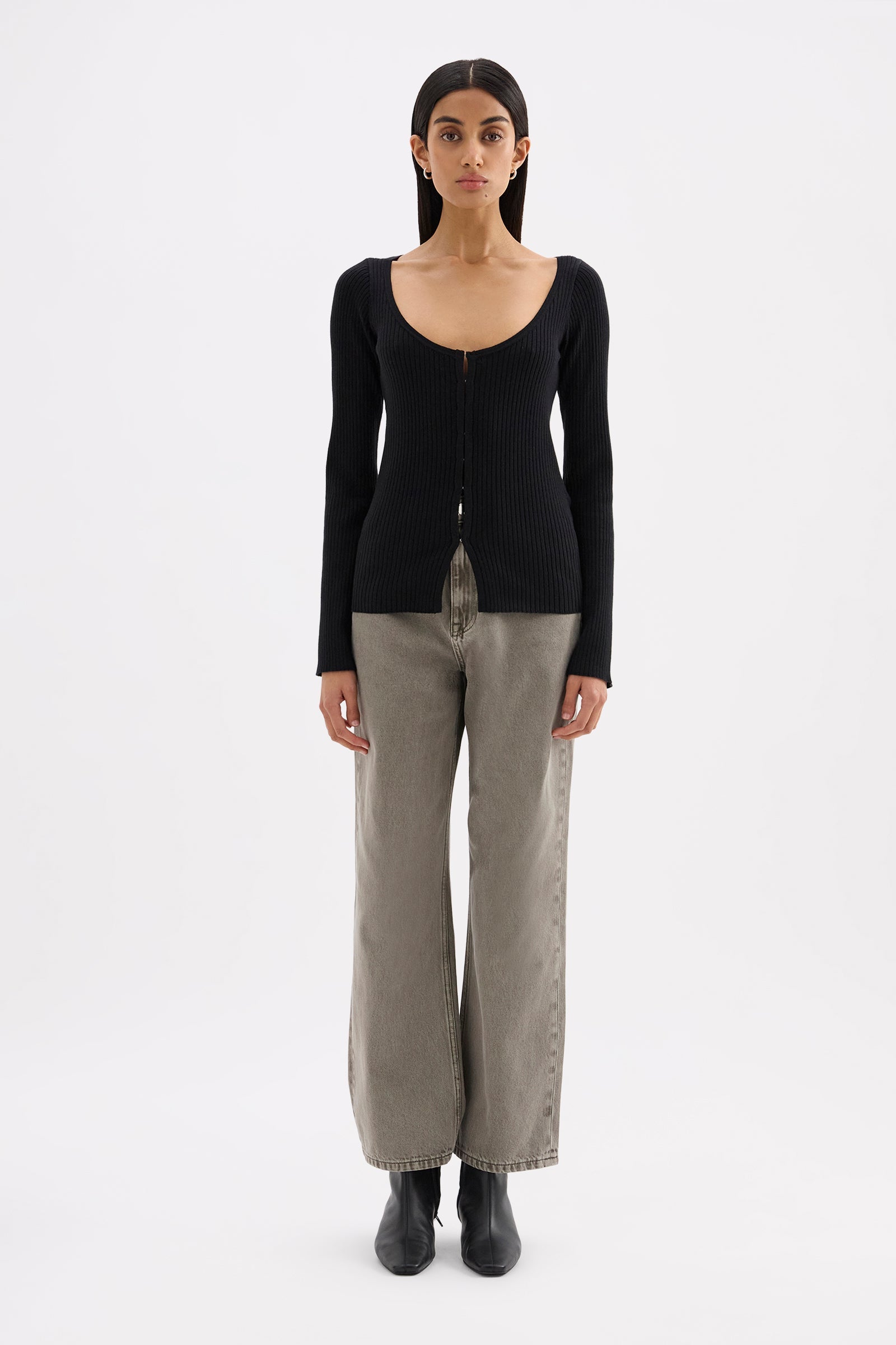 Arlotte Knit Cardigan Black 