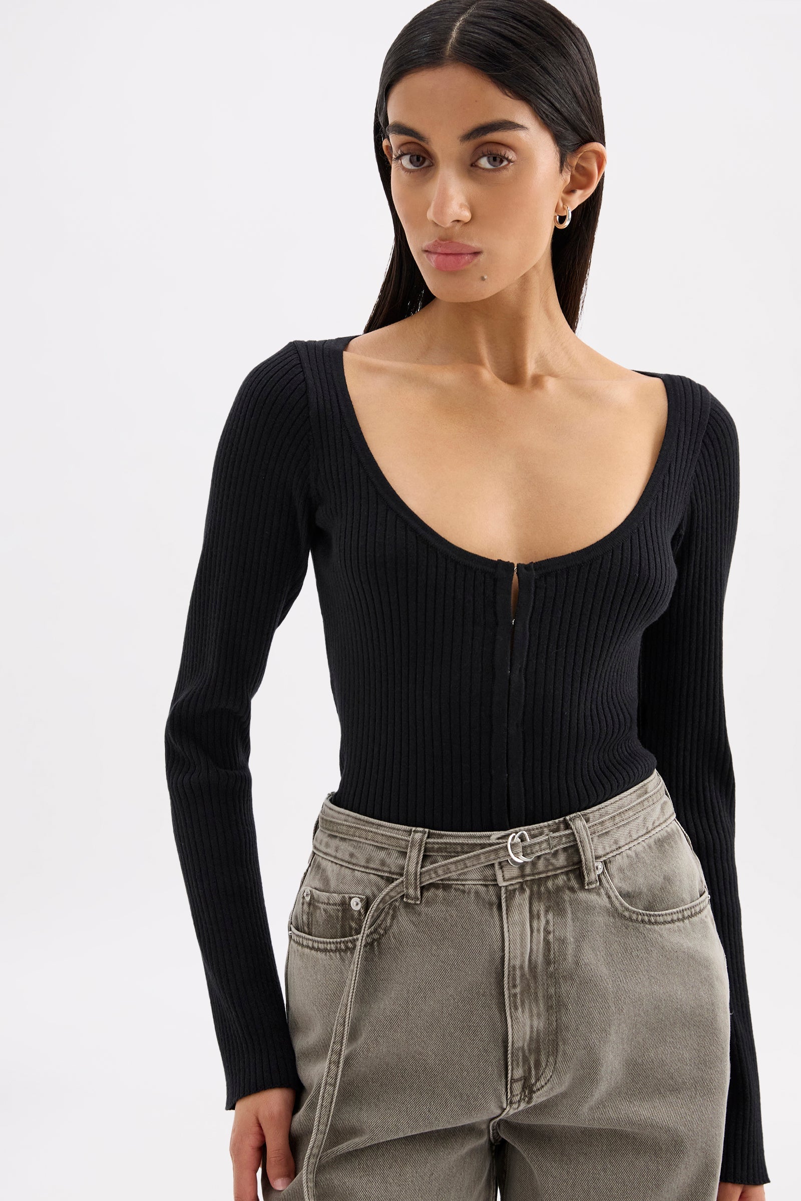 Arlotte Knit Cardigan Black 
