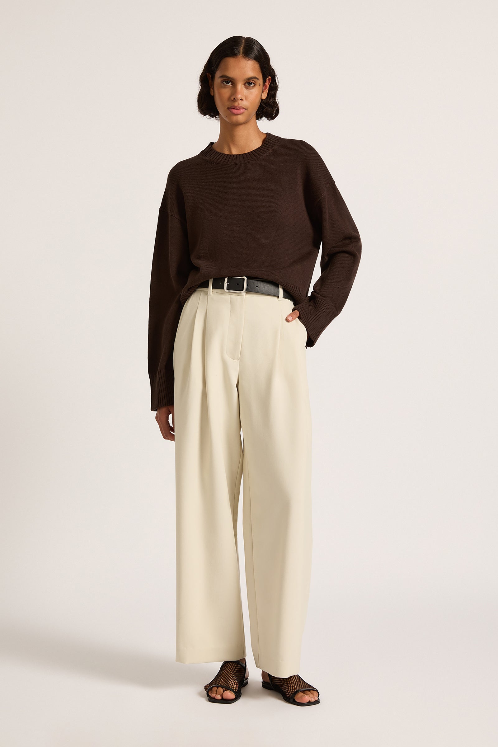 Phoenix Tailored Pant Bone 